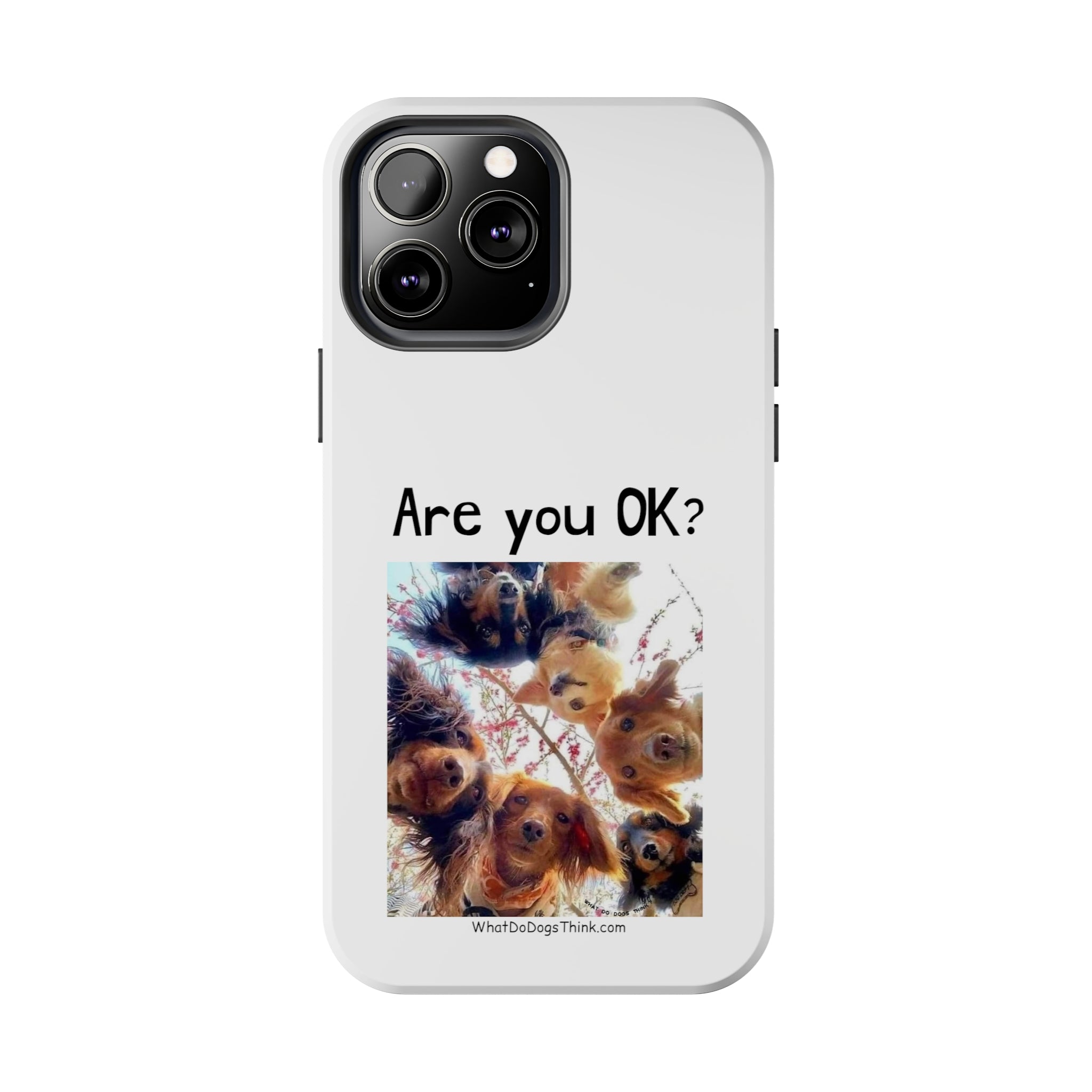 Are You OK? White Tough Phone Cases