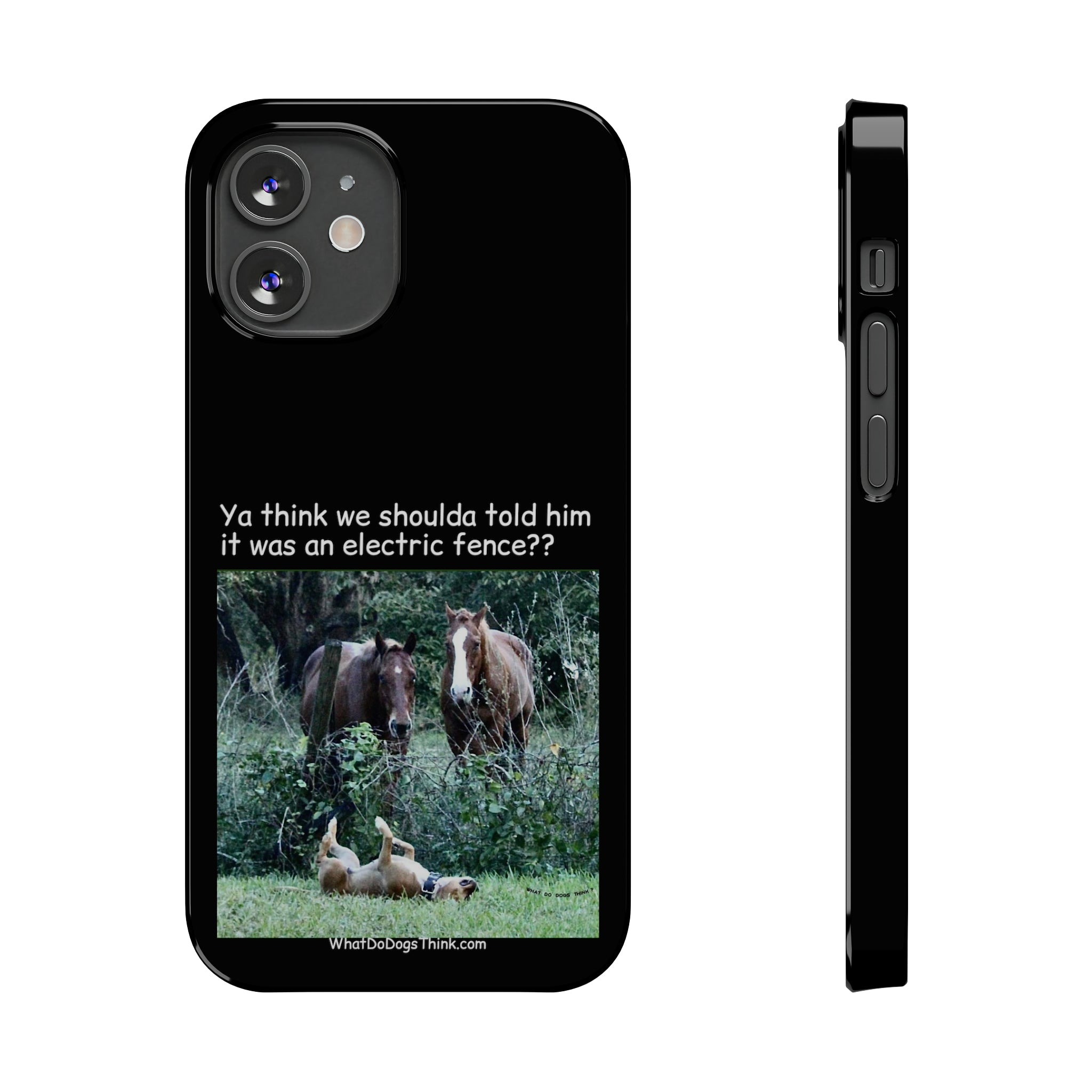 Electric Fence Black Slim Phone Case