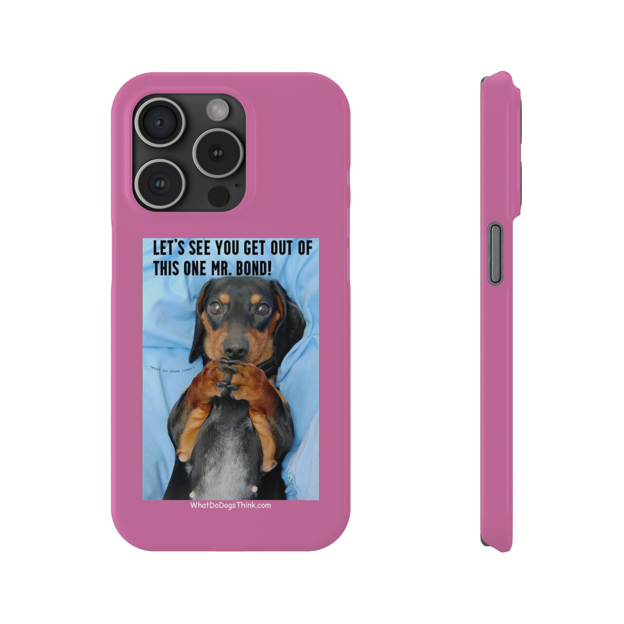 Mr. Bond Pink Slim Phone Cases