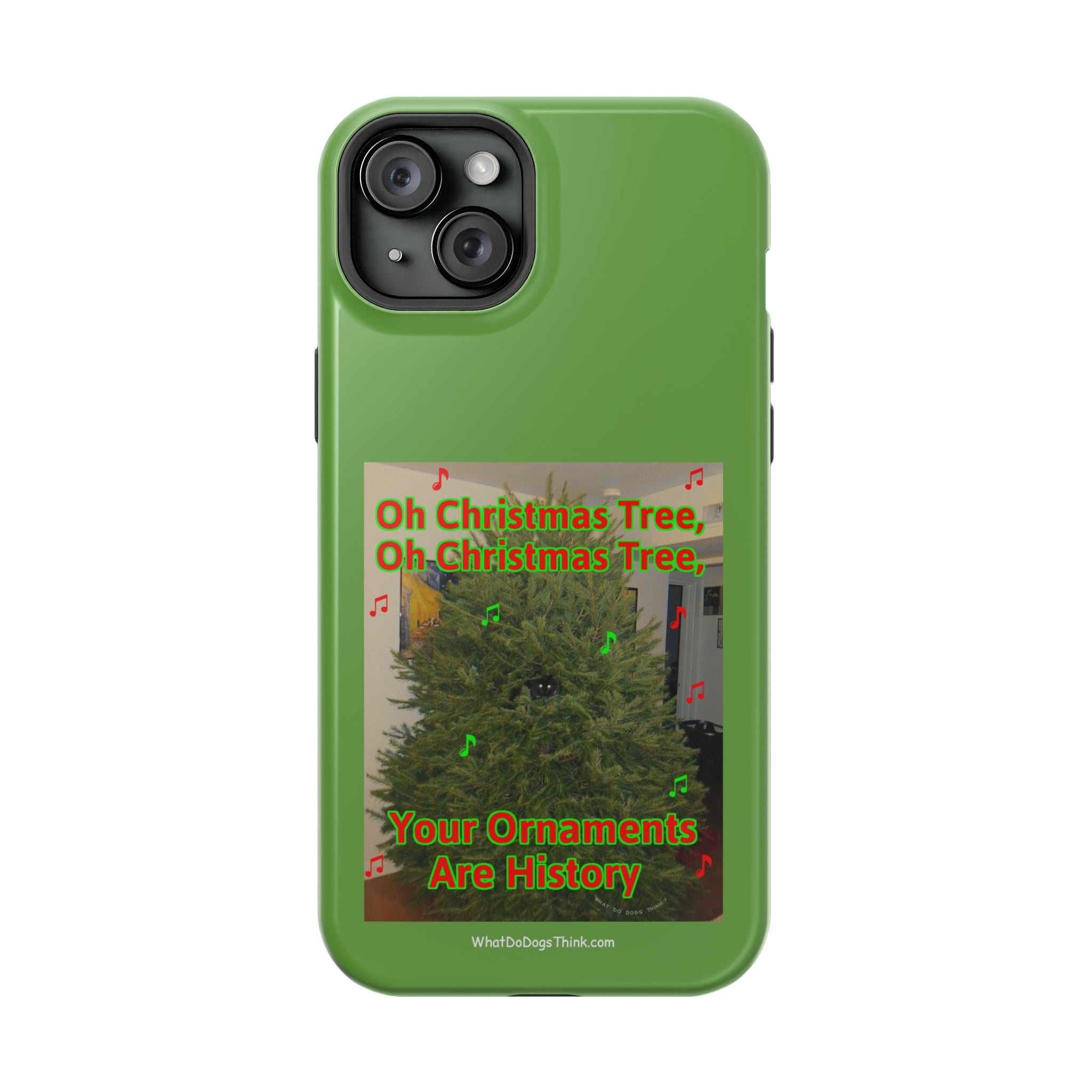 Christmas Tree Cat Green MagSafe Tough Case