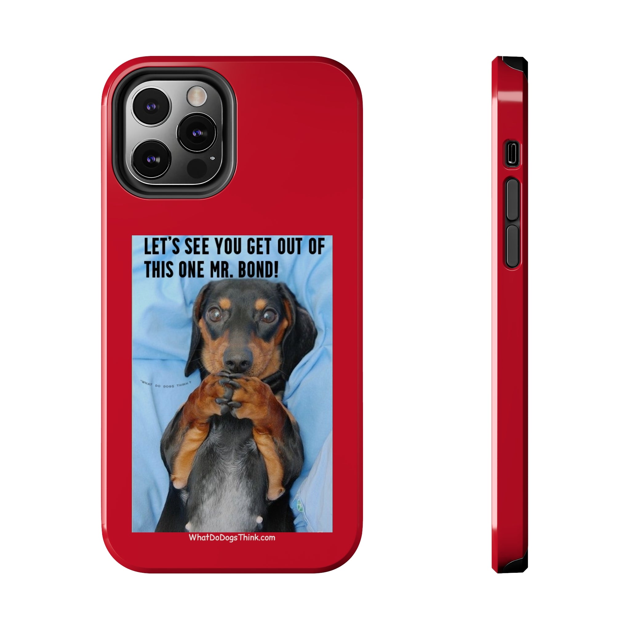 Mr Bond Red Tough Phone Cases