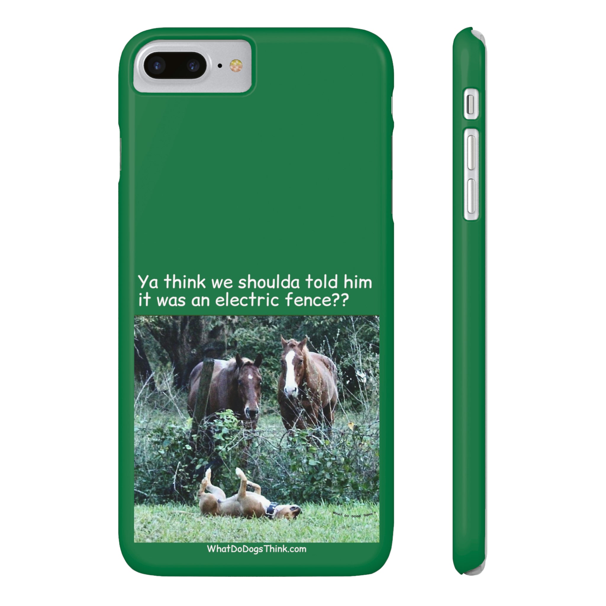 Electric Fence Green Slim Phone Case