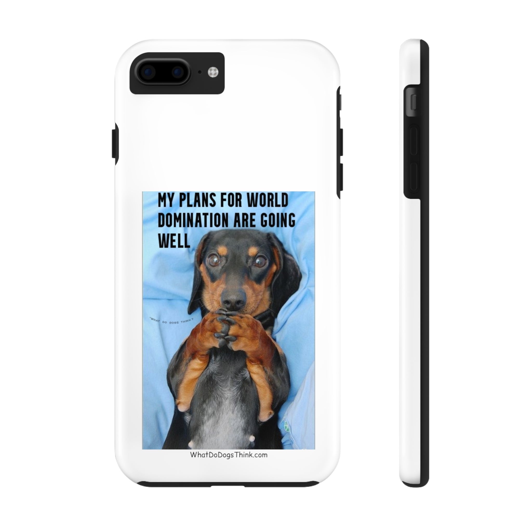 World Domination White Tough Phone Cases