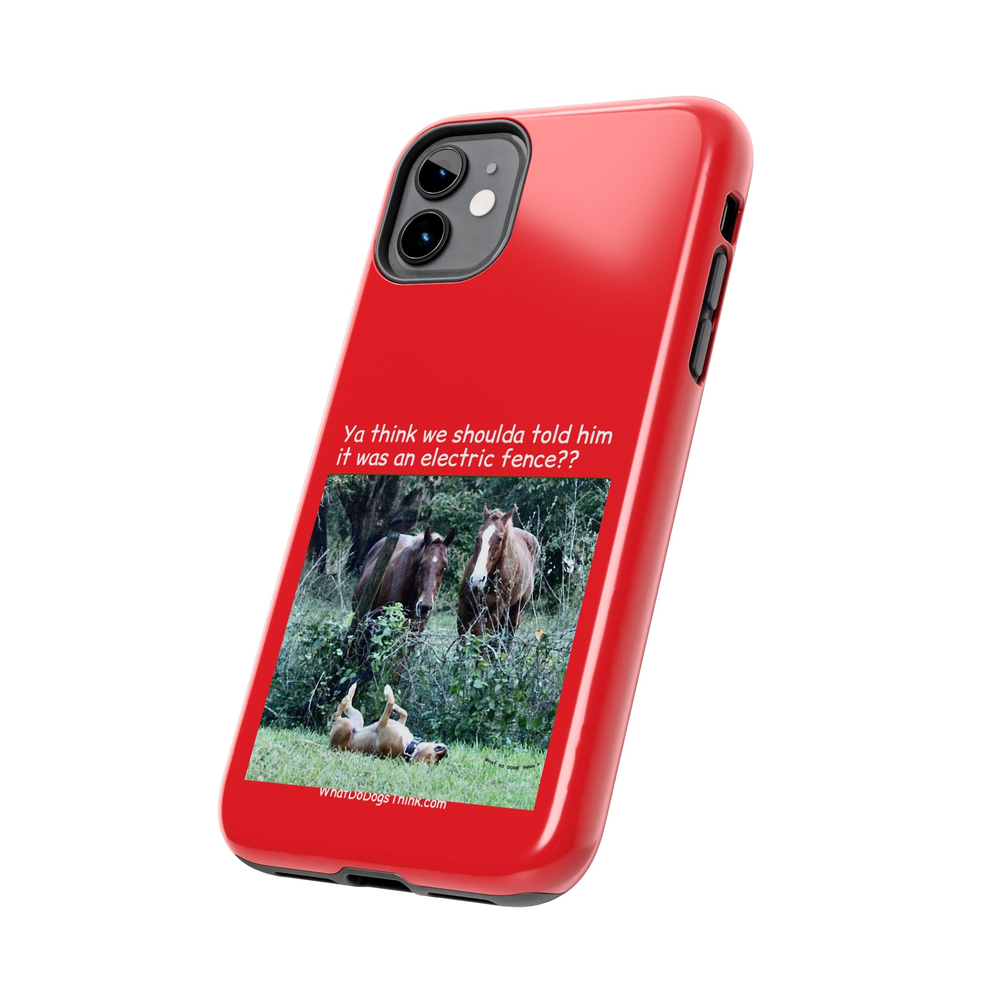 Electric Fence Red Tough Phone Cases