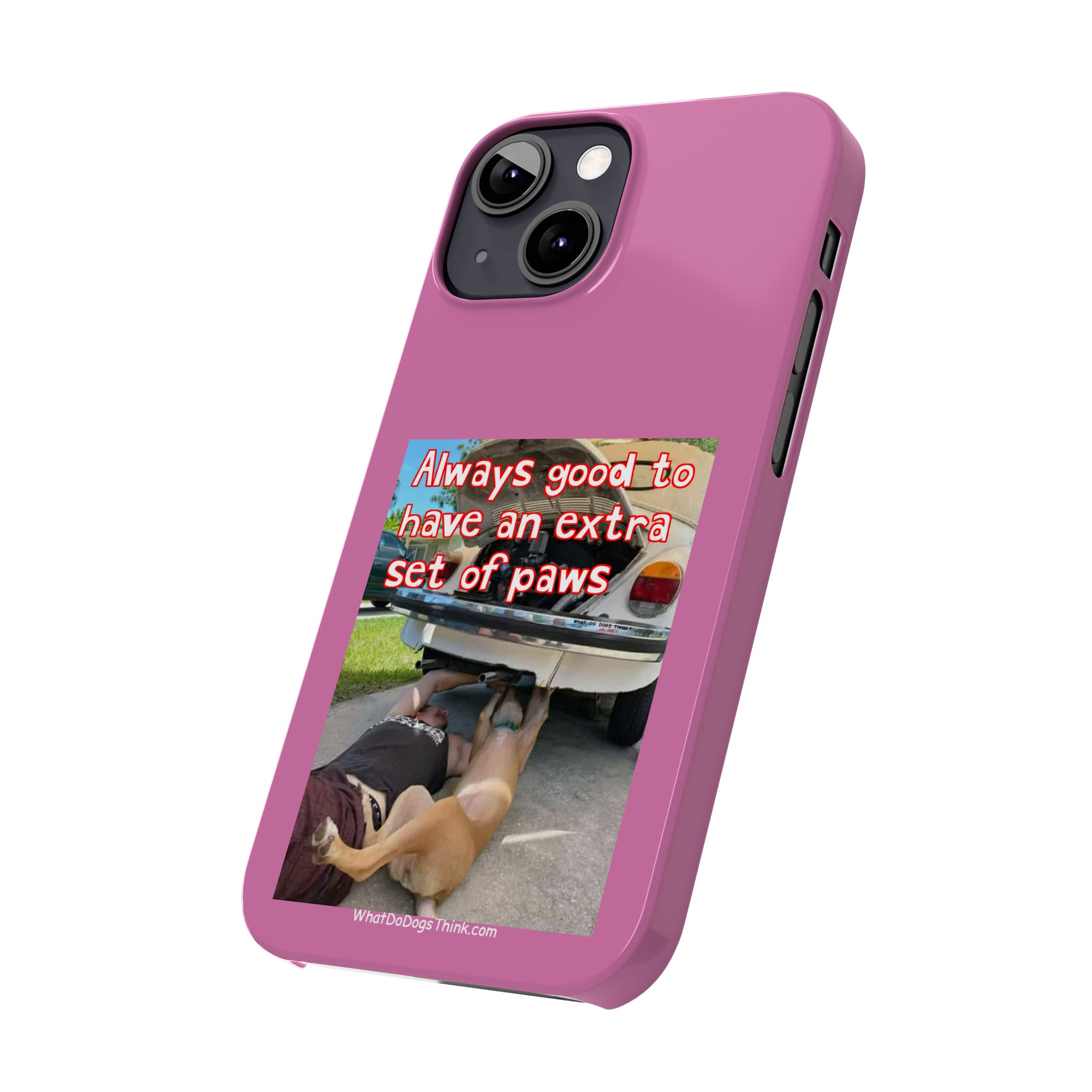 Extra Paws Pink Slim Phone Case