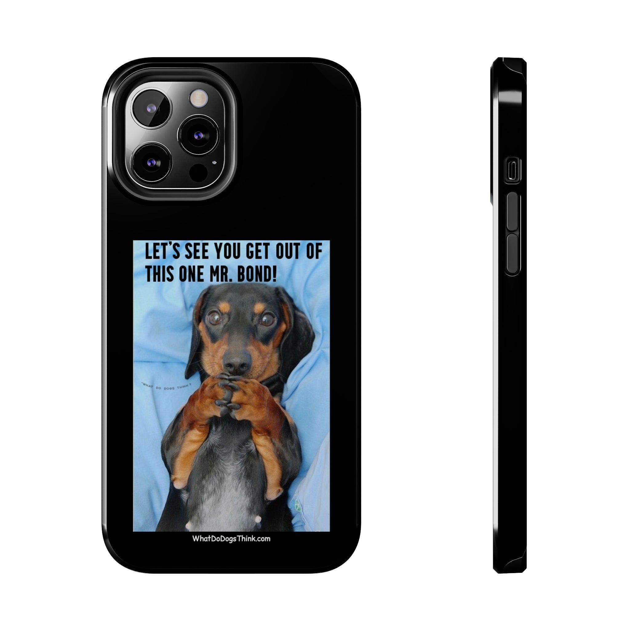 Mr Bond Black Tough Phone Cases