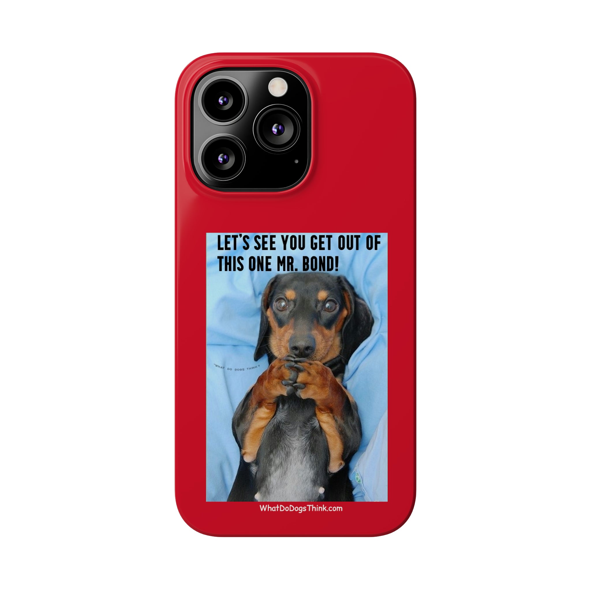 Mr. Bond Red Slim Phone Cases