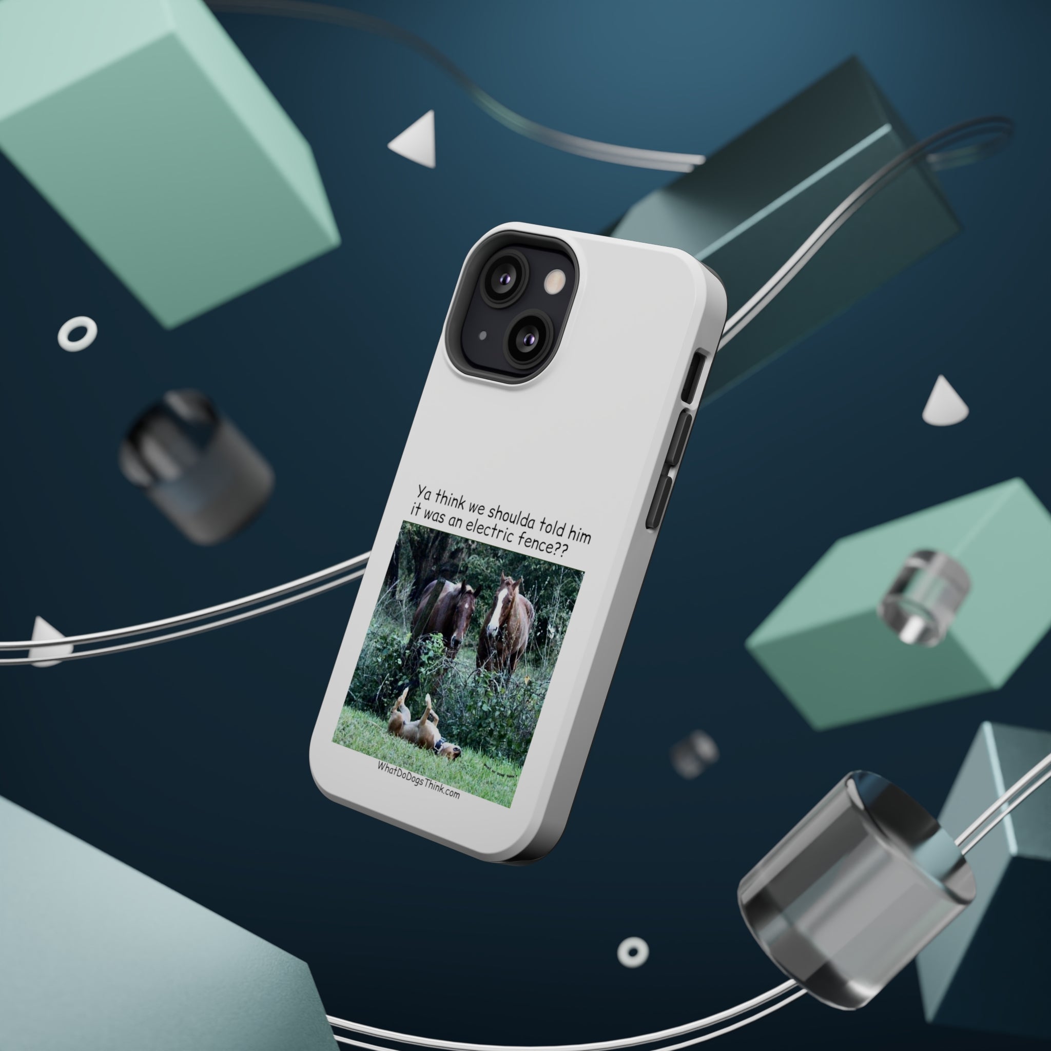 Electric Fence White MagSafe Tough Cases