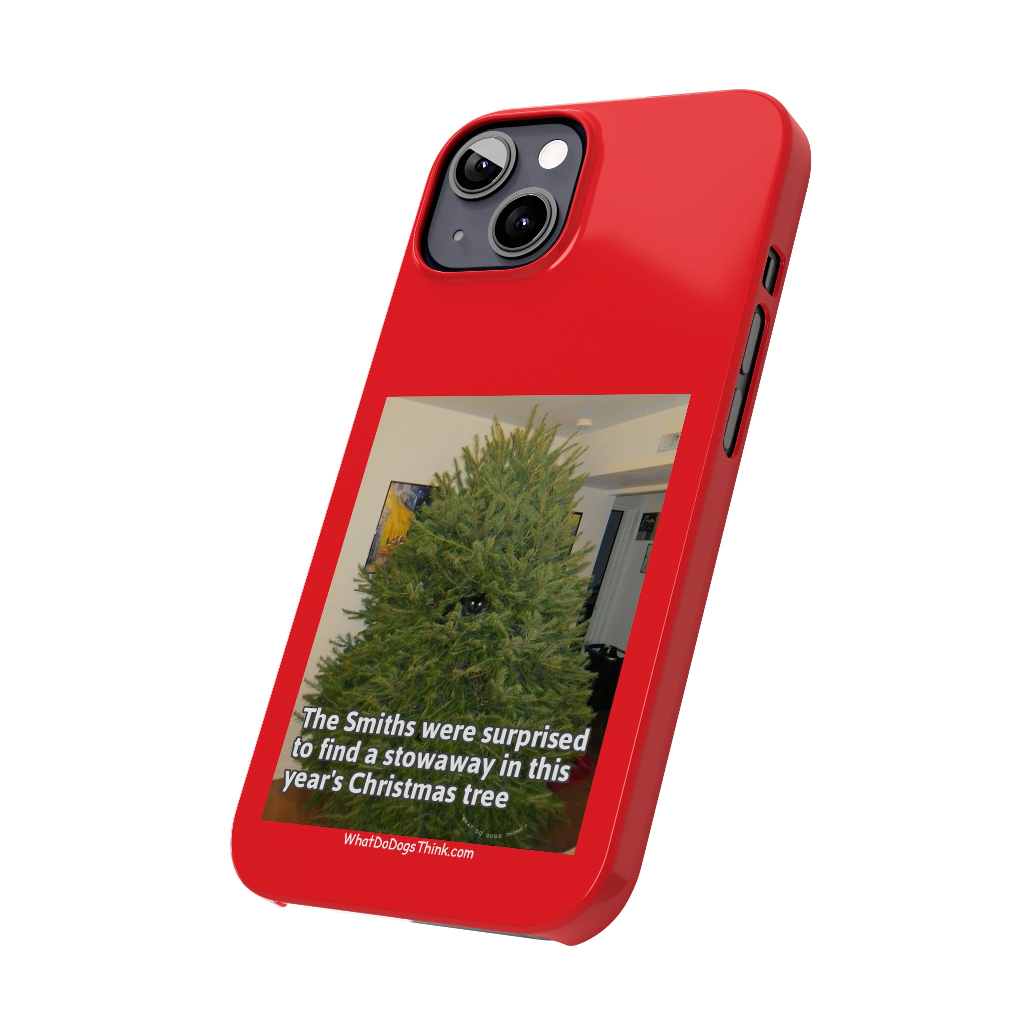 Stowaway Cat Red Slim Phone Case