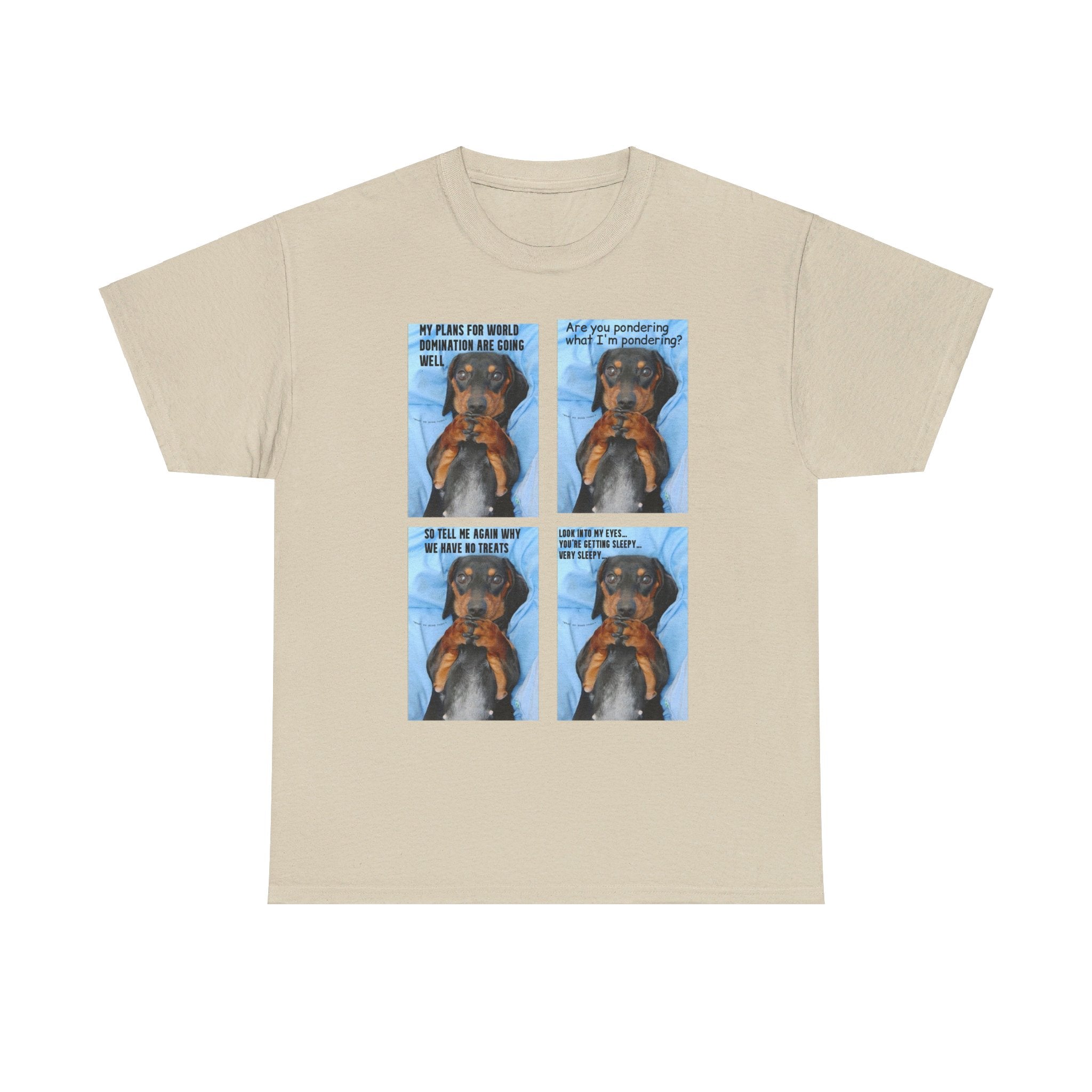 Devious Dachshund T shirt Double Sided