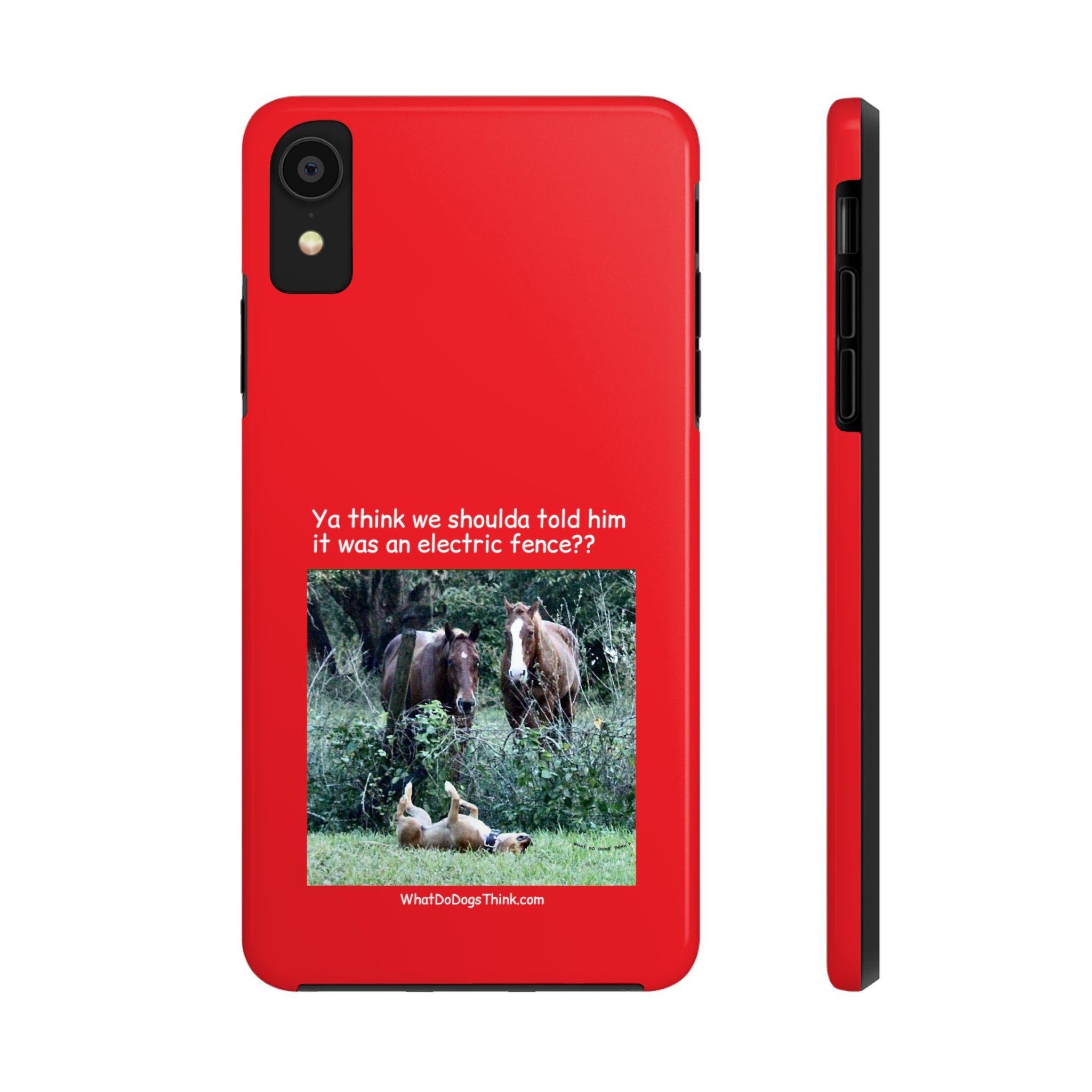 Electric Fence Red Tough Phone Cases