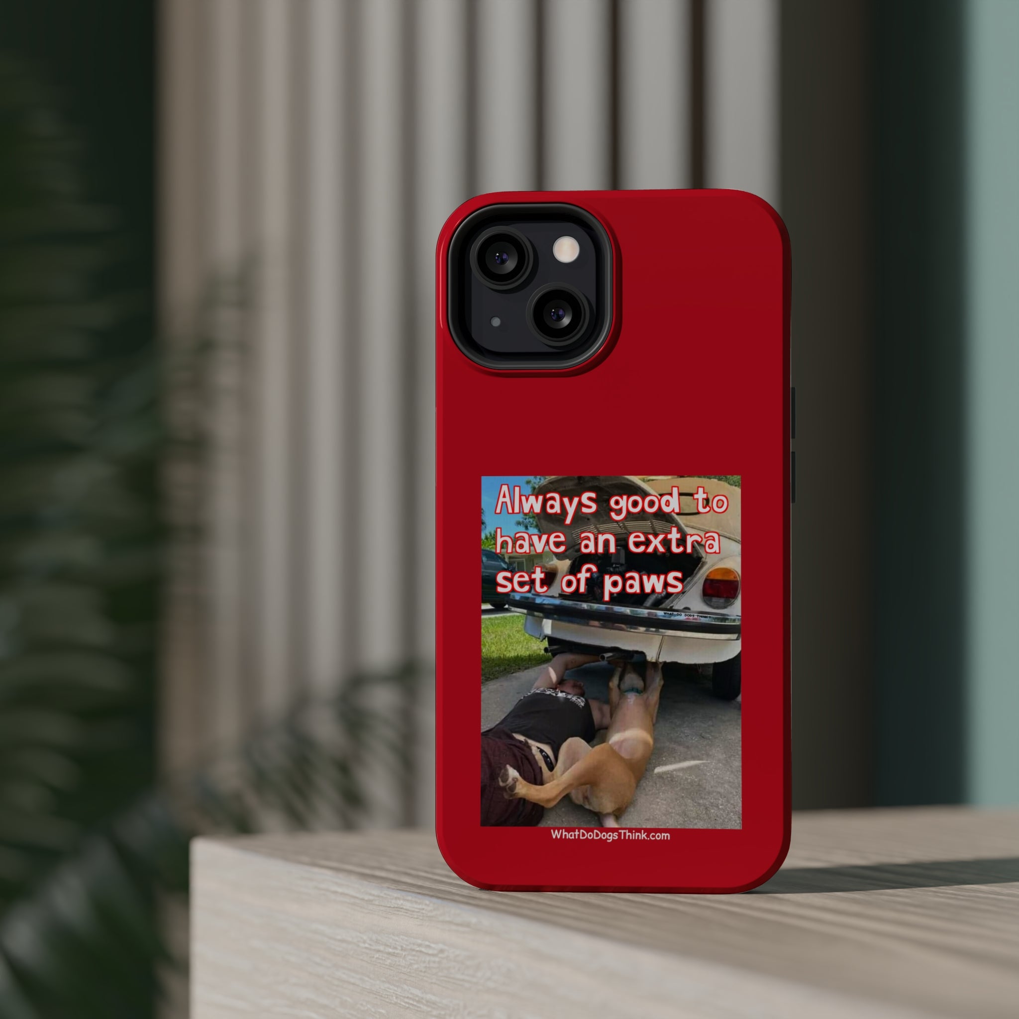 Extra Paw Red MagSafe Tough Cases