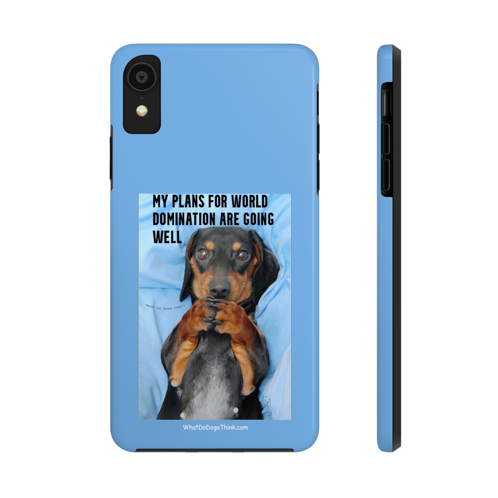 World Domination Blue Tough Phone Cases