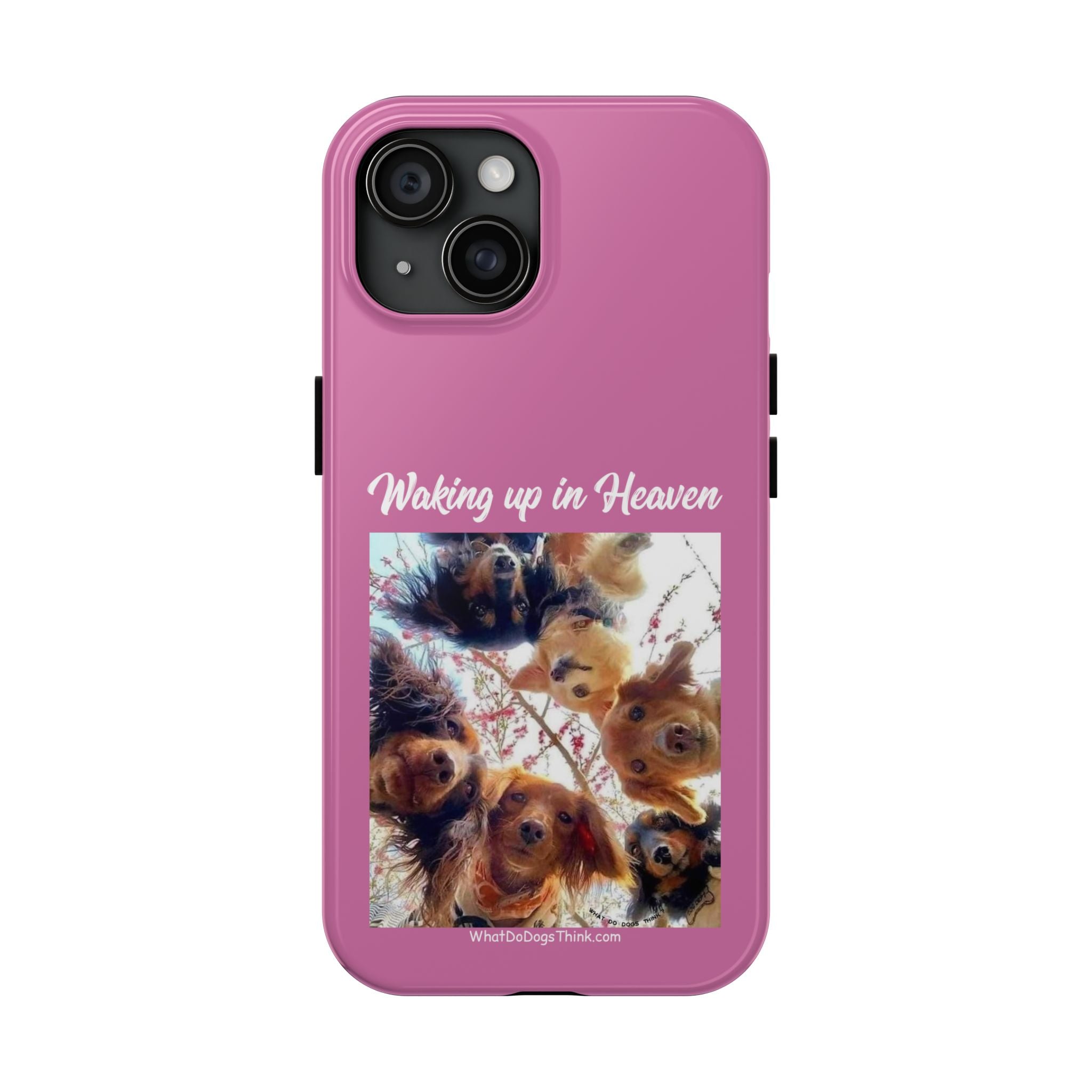 Waking Up in Heaven Pink Tough Phone Cases
