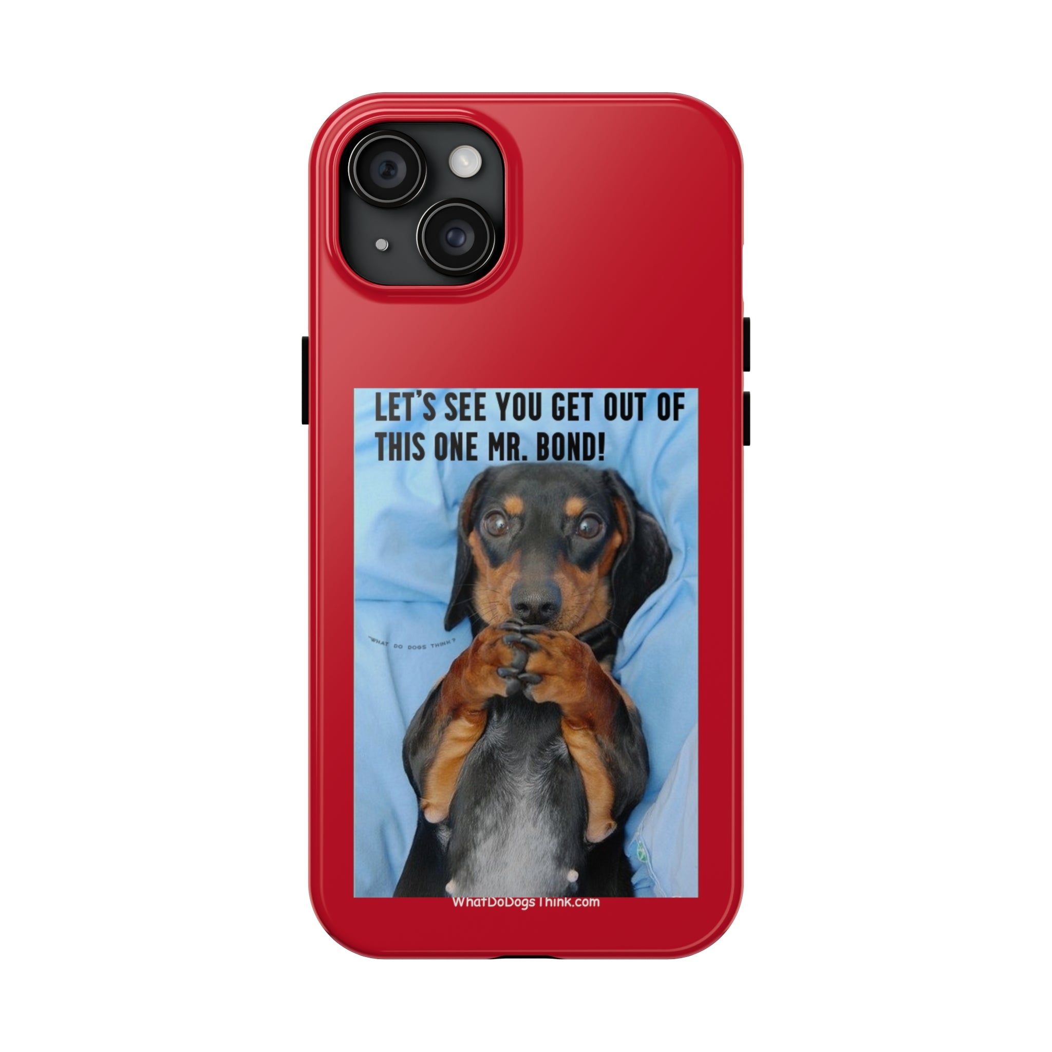 Mr Bond Red Tough Phone Cases