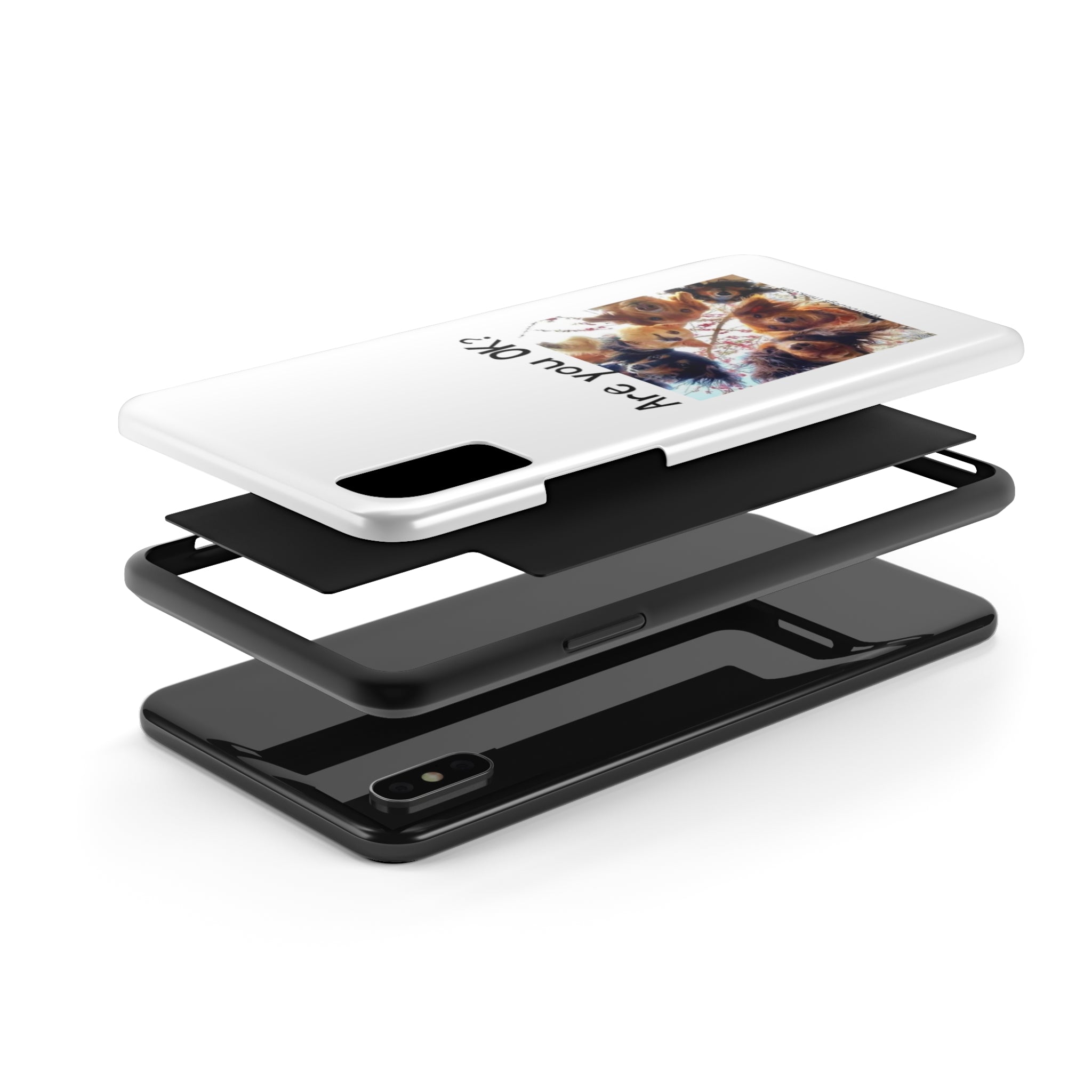 Are You OK? White Tough Phone Cases