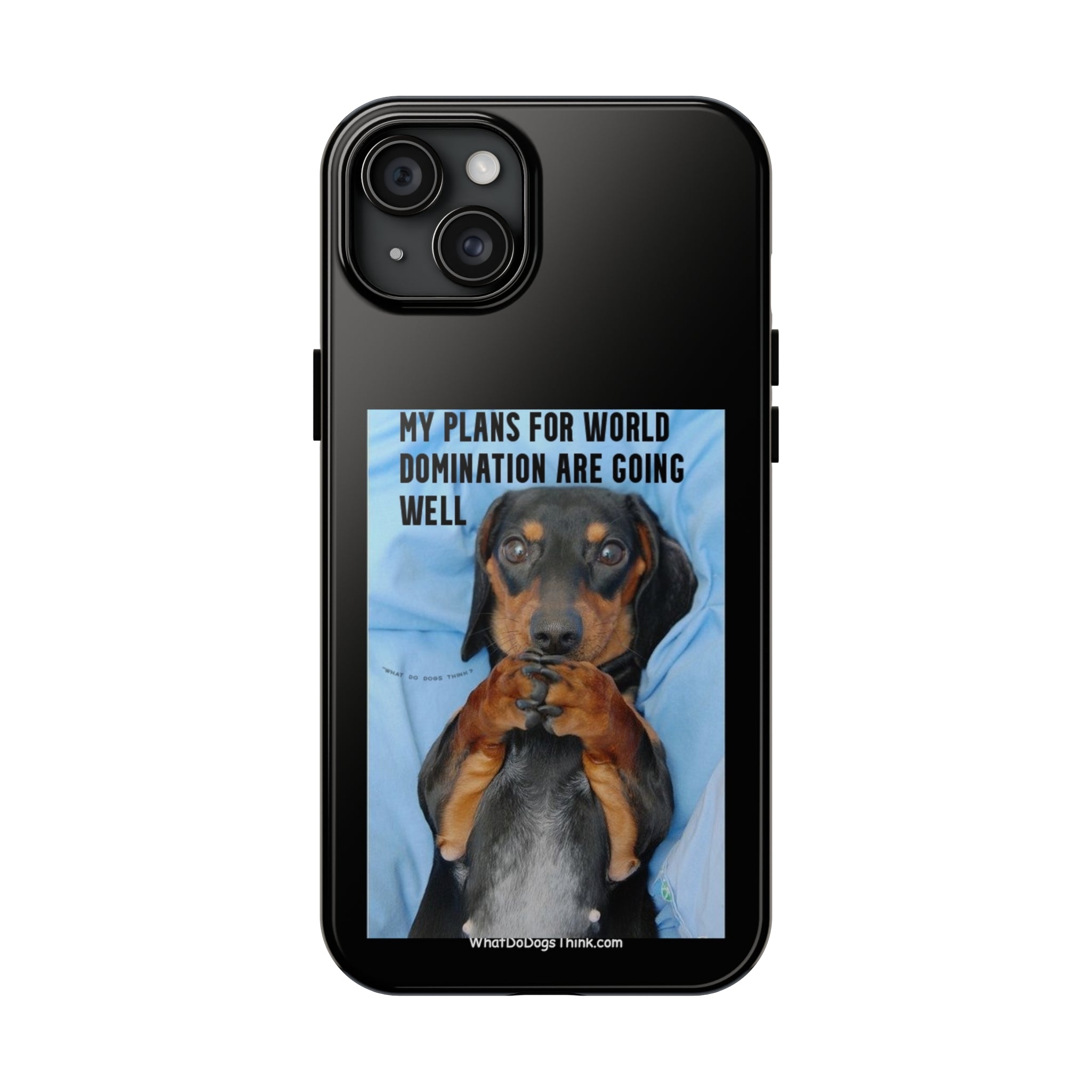 World Domination Black Tough Phone Cases