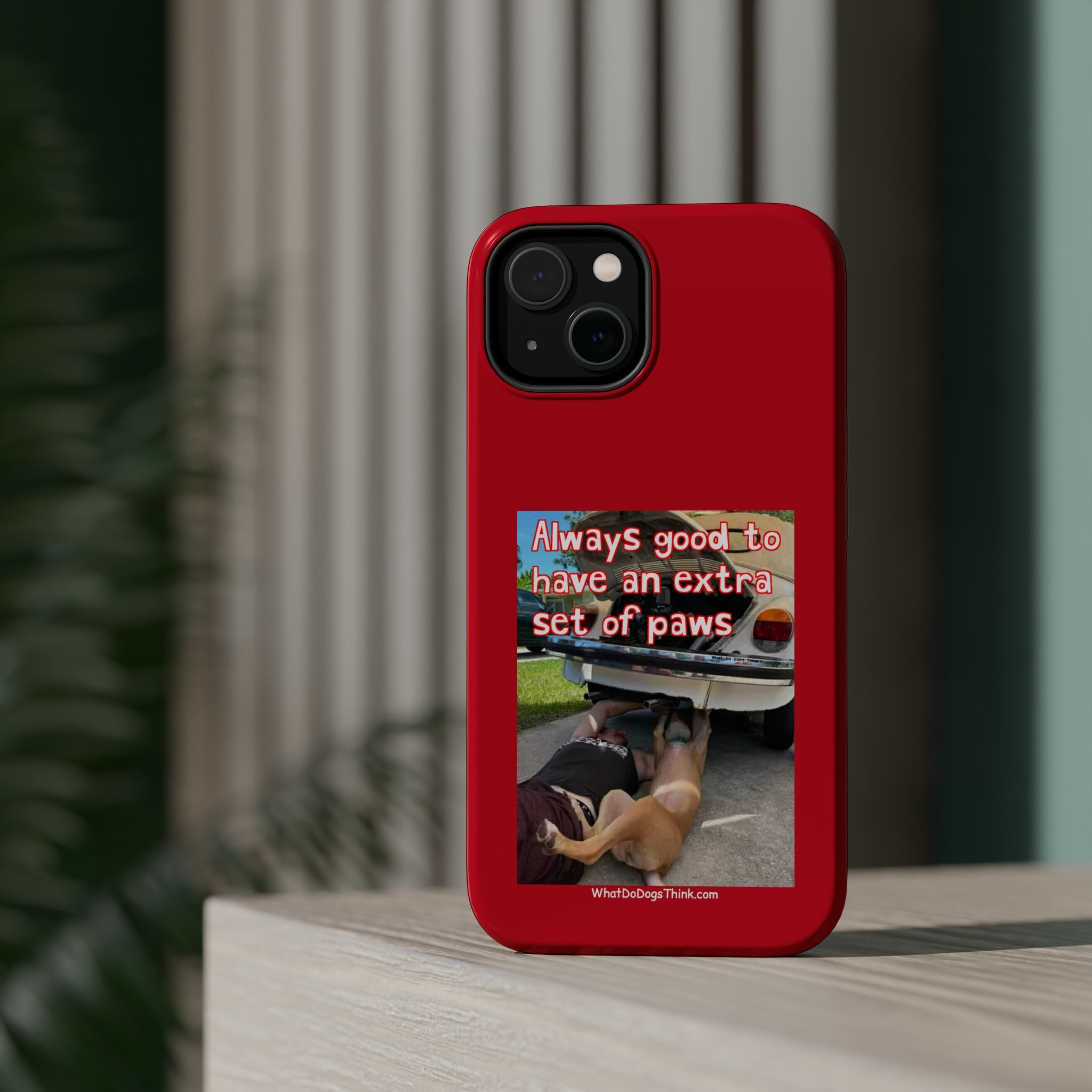 Extra Paw Red MagSafe Tough Cases