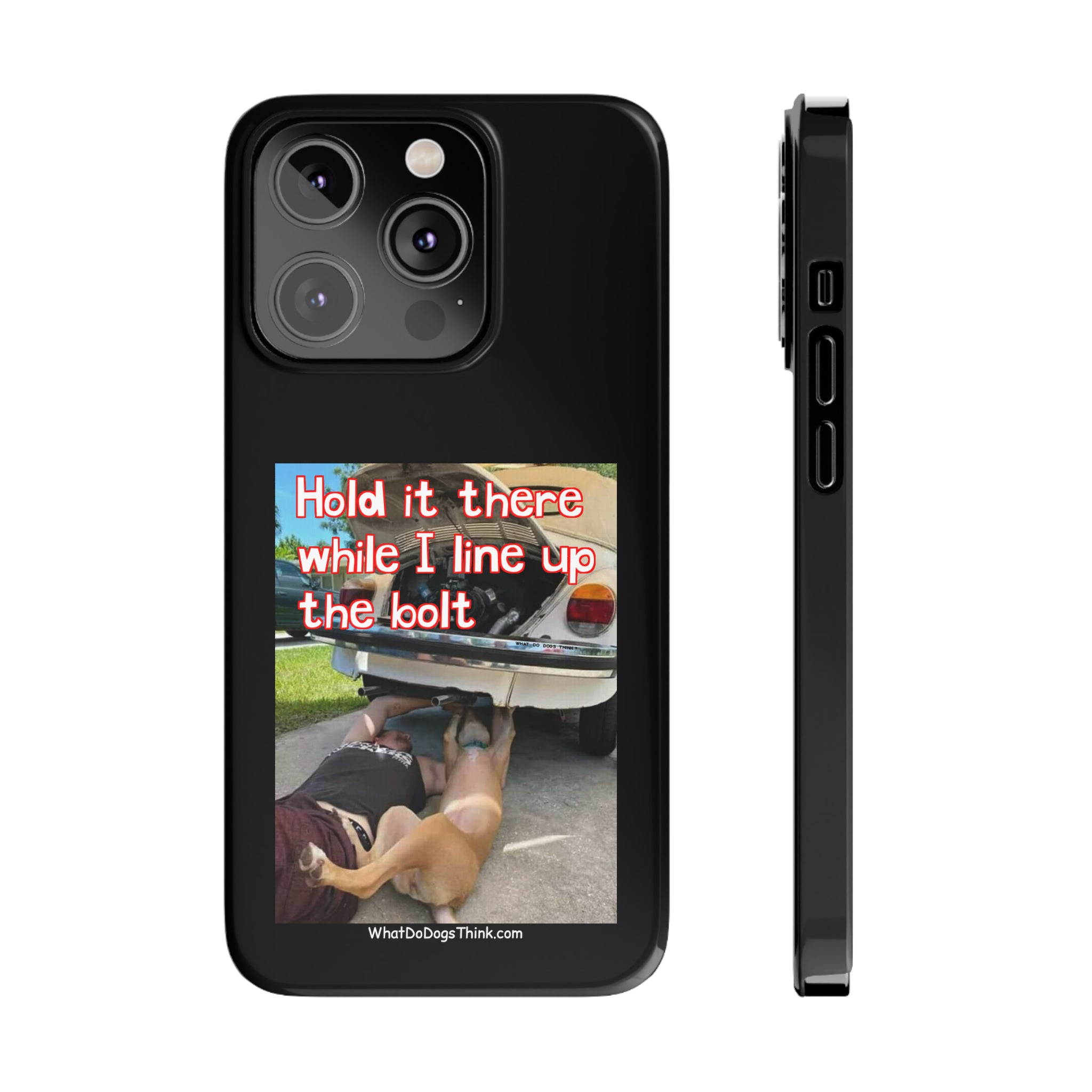 Hold It Black Slim Phone Cases