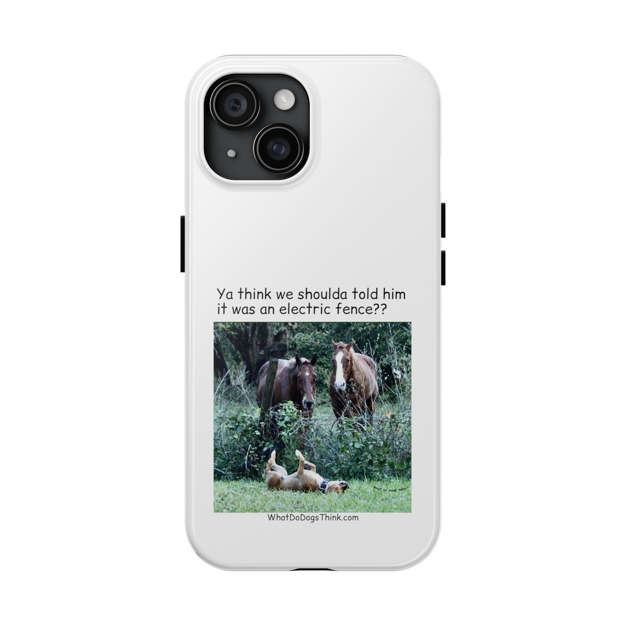Electric Fence White Tough Phone Cases