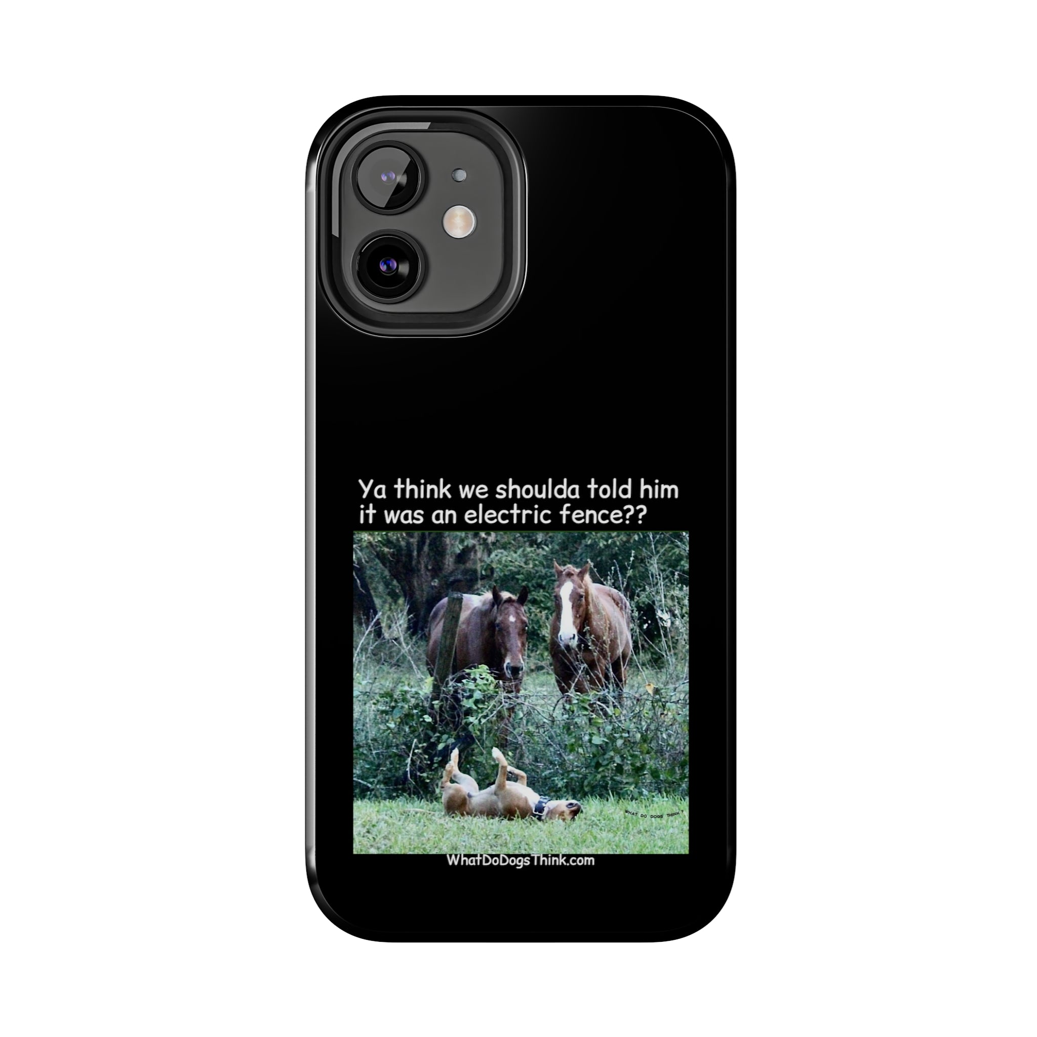 Electric Fence Black Tough Phone Cases