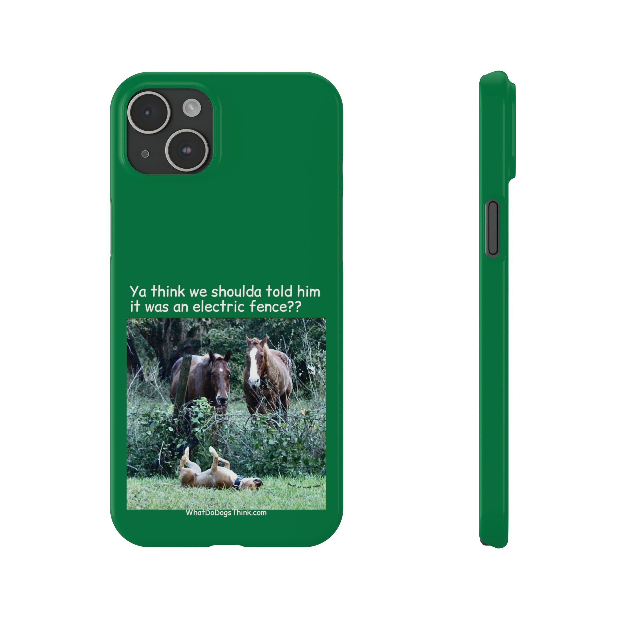Electric Fence Green Slim Phone Case