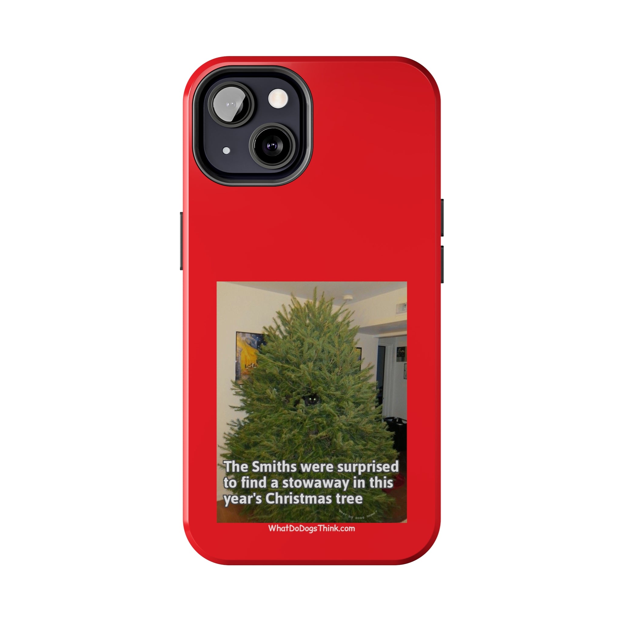 Stowaway Cat Red Tough Phone Cases