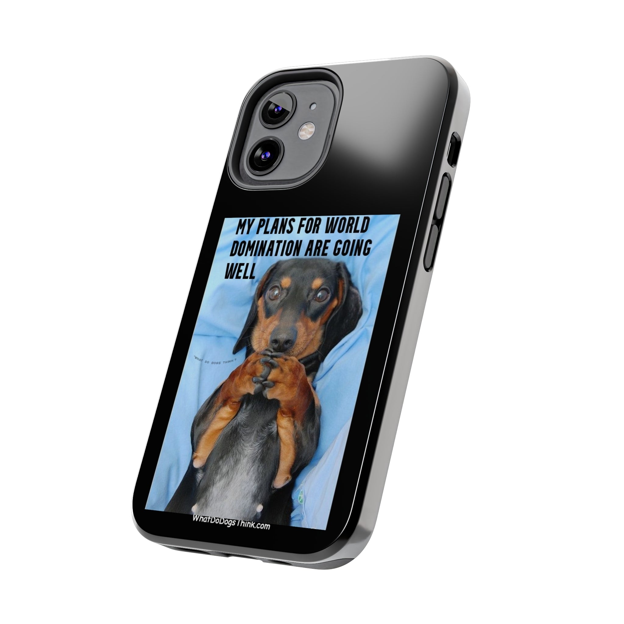 World Domination Black Tough Phone Cases