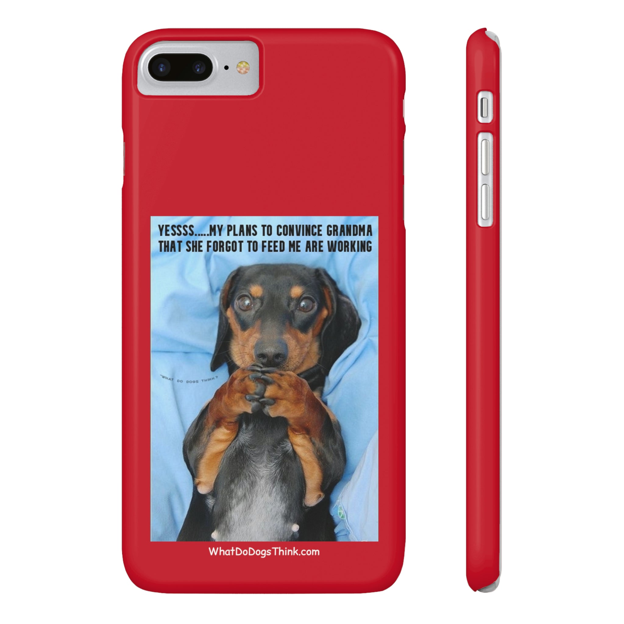 Grandma Red Slim Phone Cases