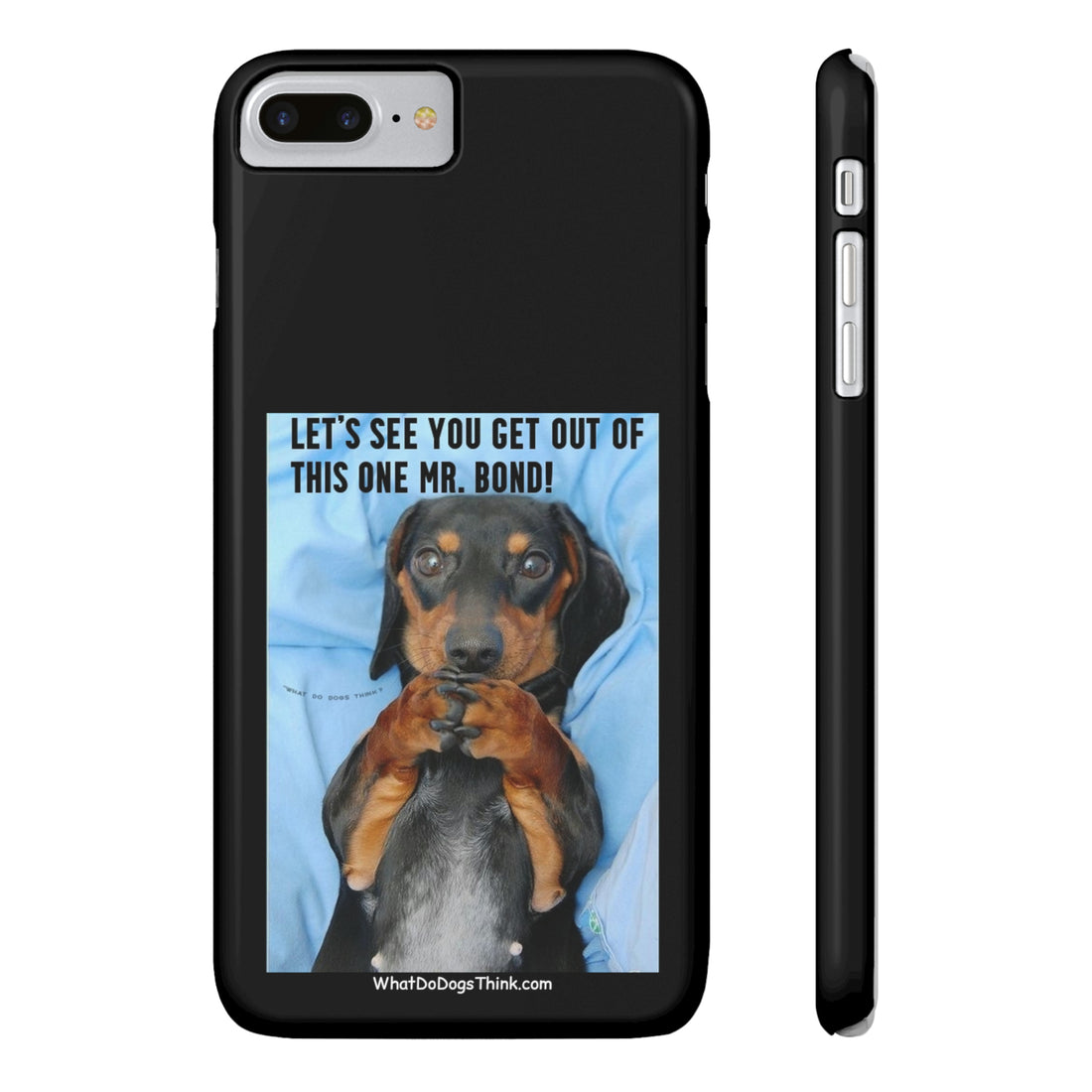 Mr. Bond Black Slim Phone Cases