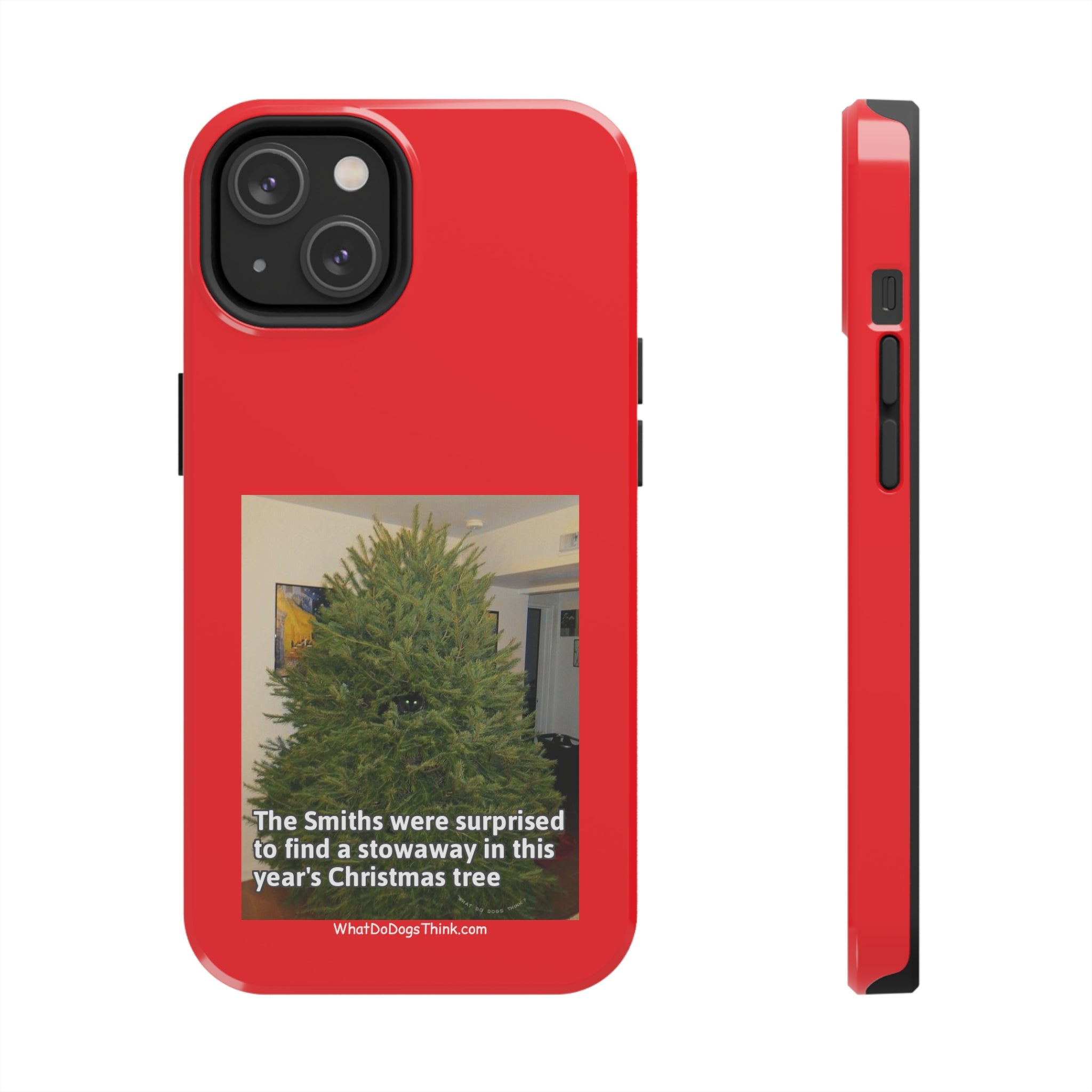 Stowaway Cat Red Tough Phone Cases