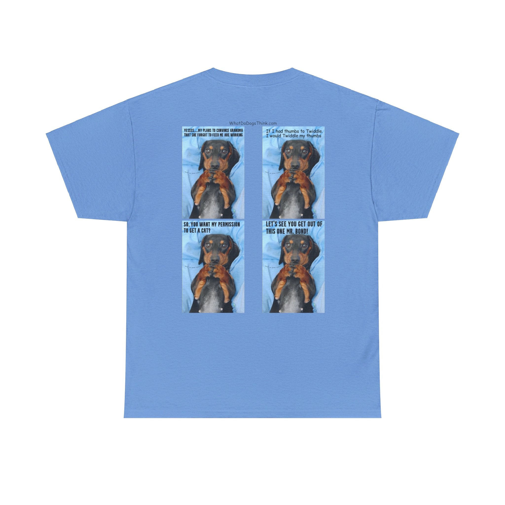 Devious Dachshund T shirt Double Sided