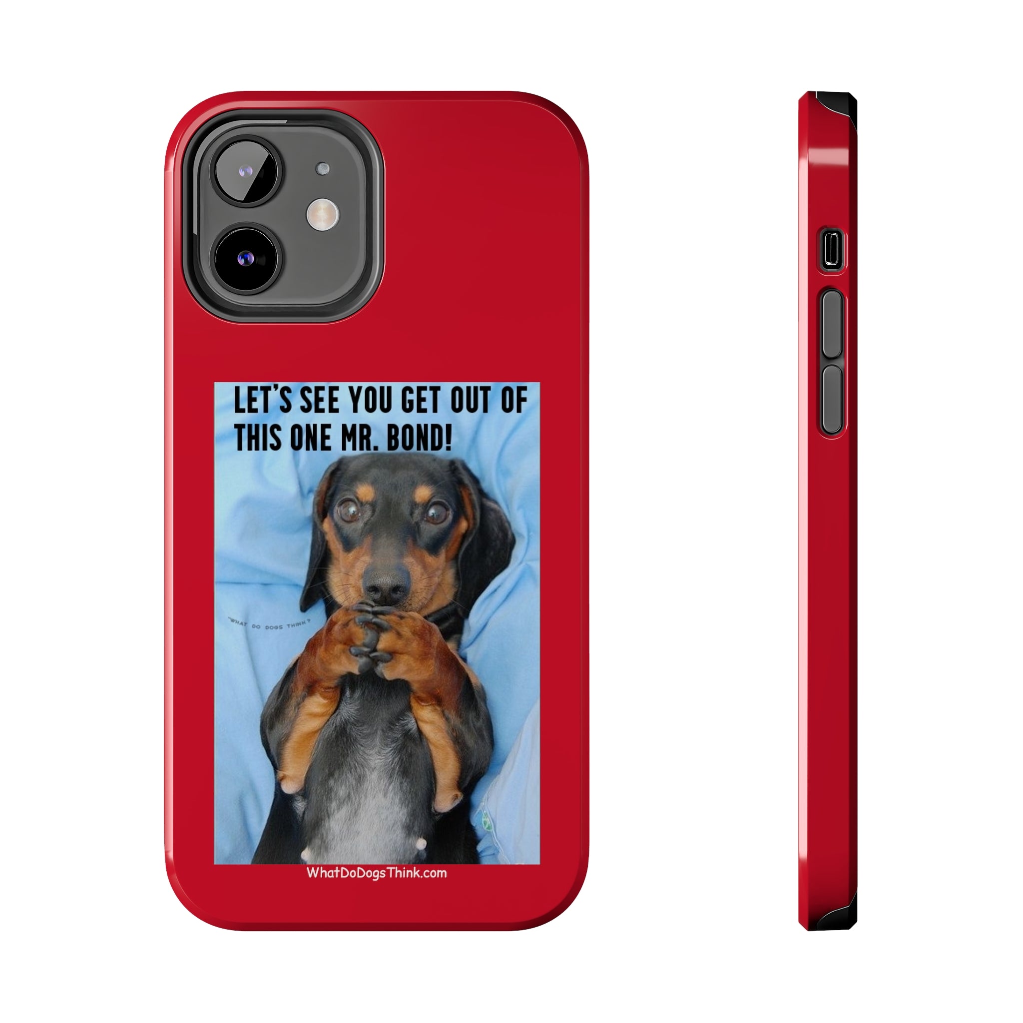 Mr Bond Red Tough Phone Cases