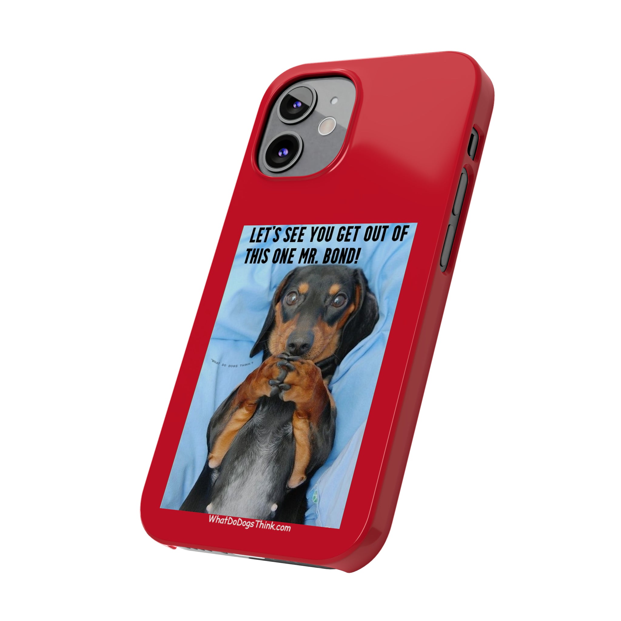 Mr. Bond Red Slim Phone Cases