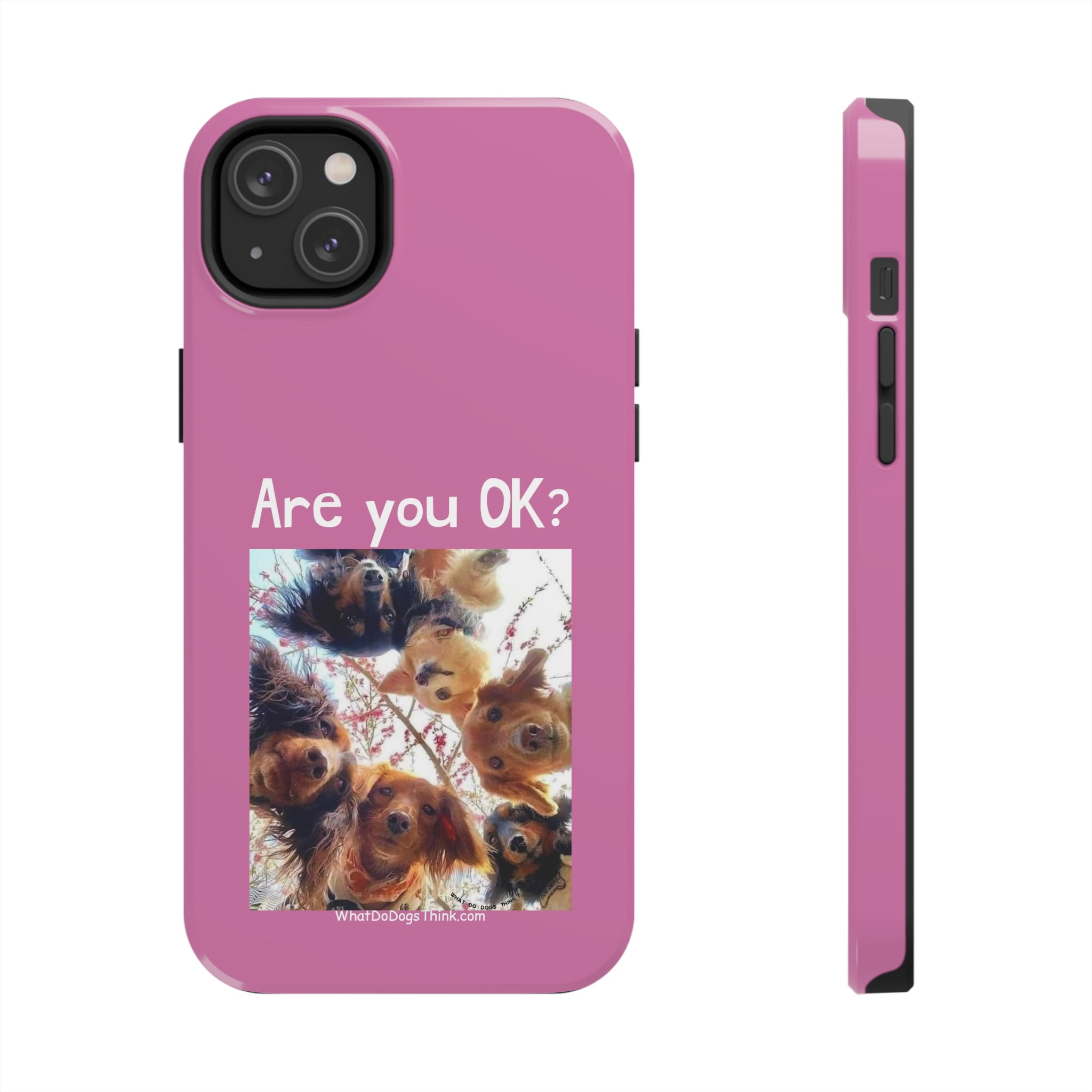 Are you OK? Pink Tough Phone Cases