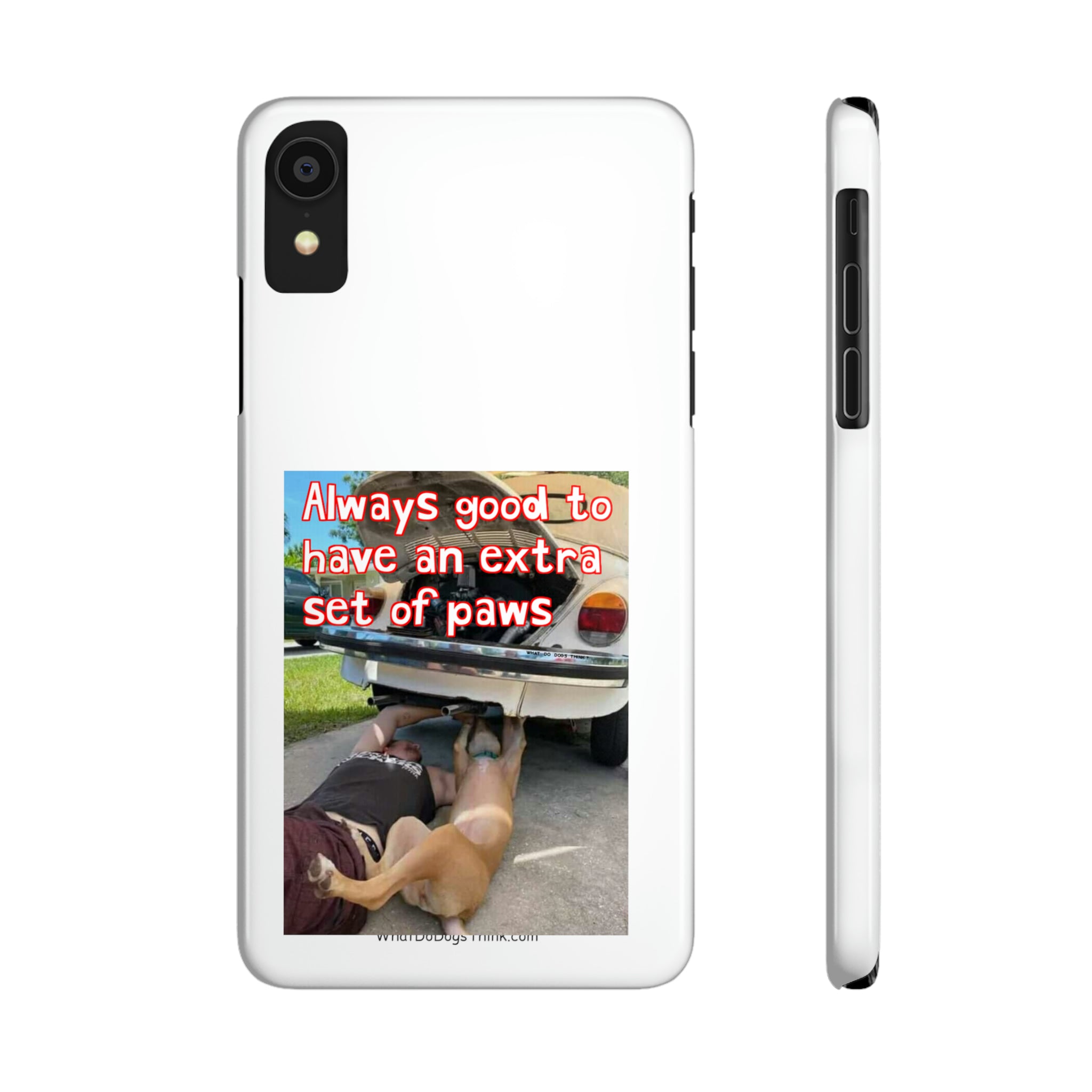 Extra Paws White Slim Phone Case