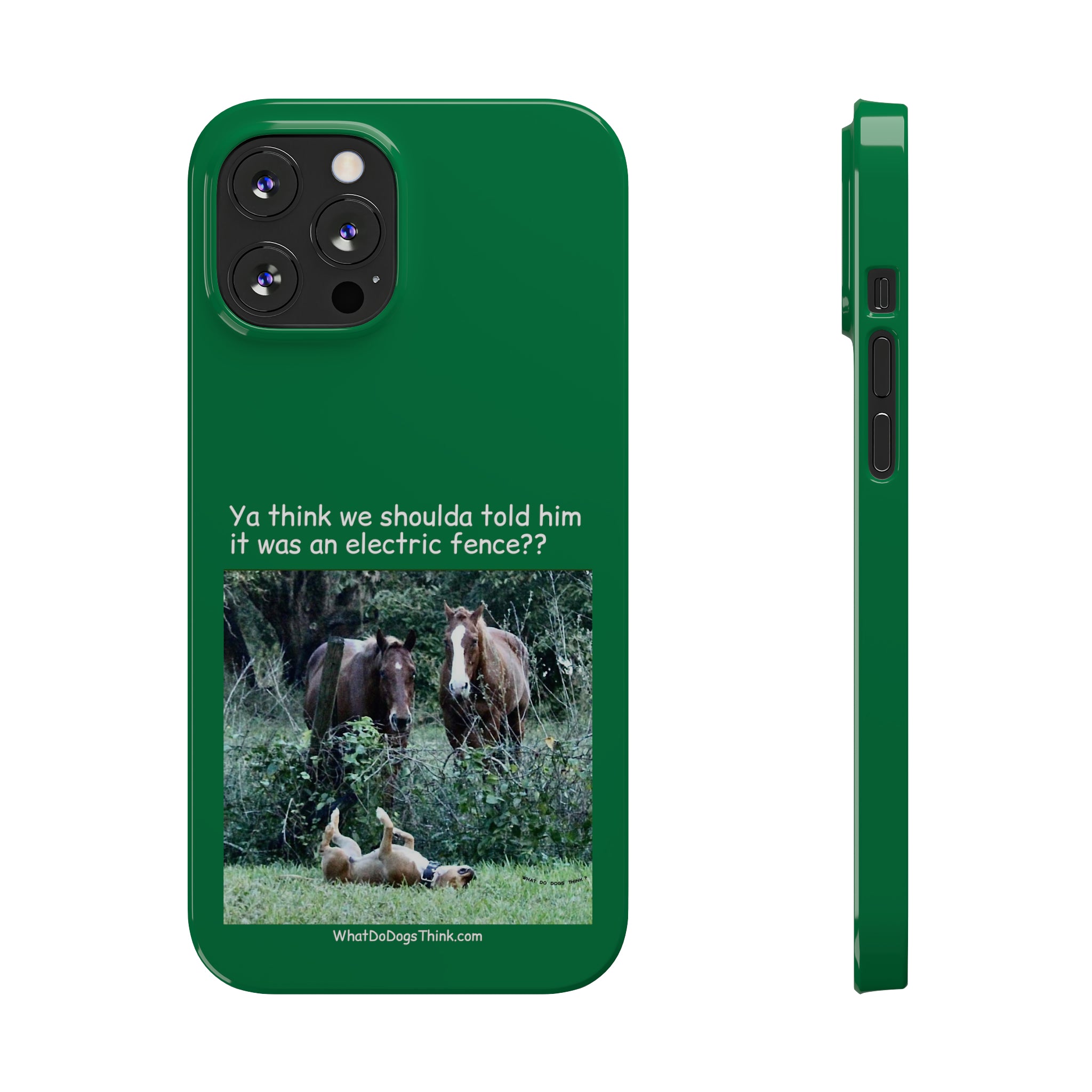 Electric Fence Green Slim Phone Case