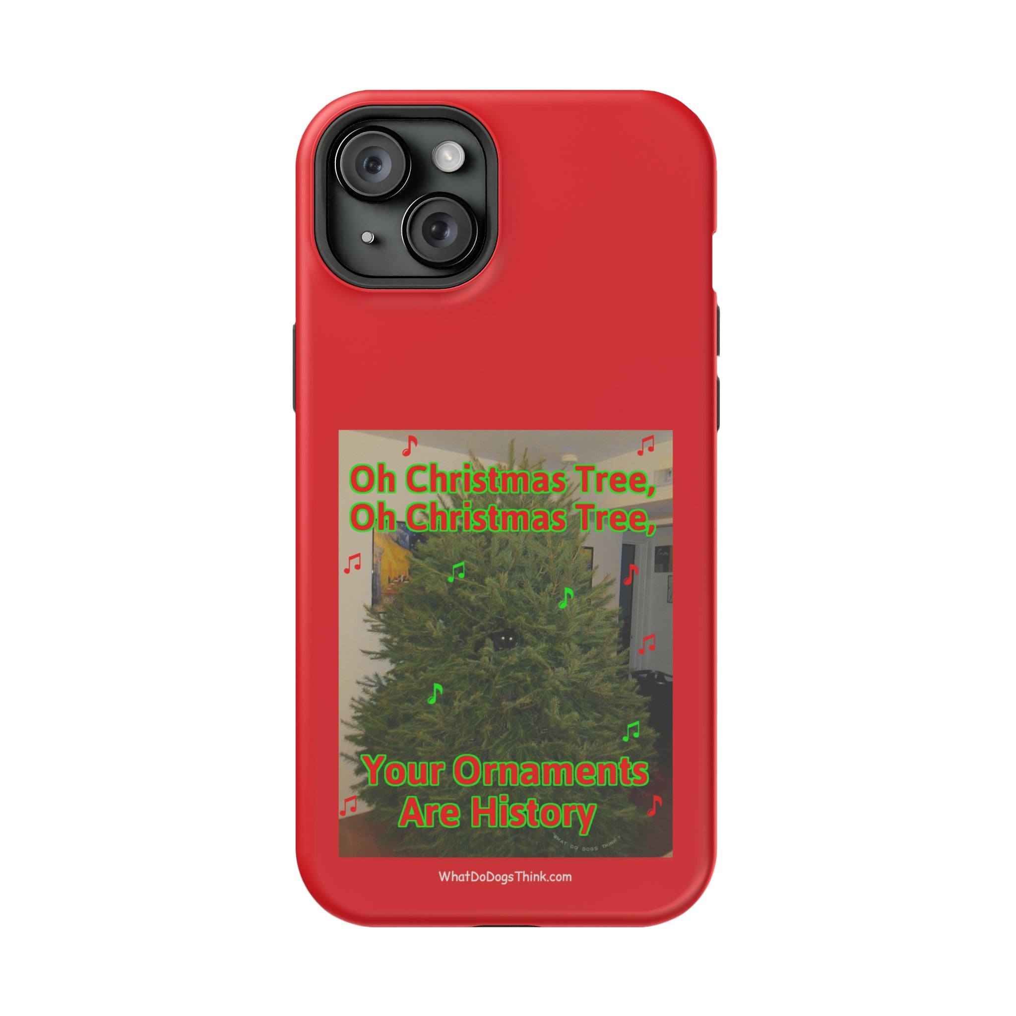 Christmas Tree Cat Red MagSafe Tough Case