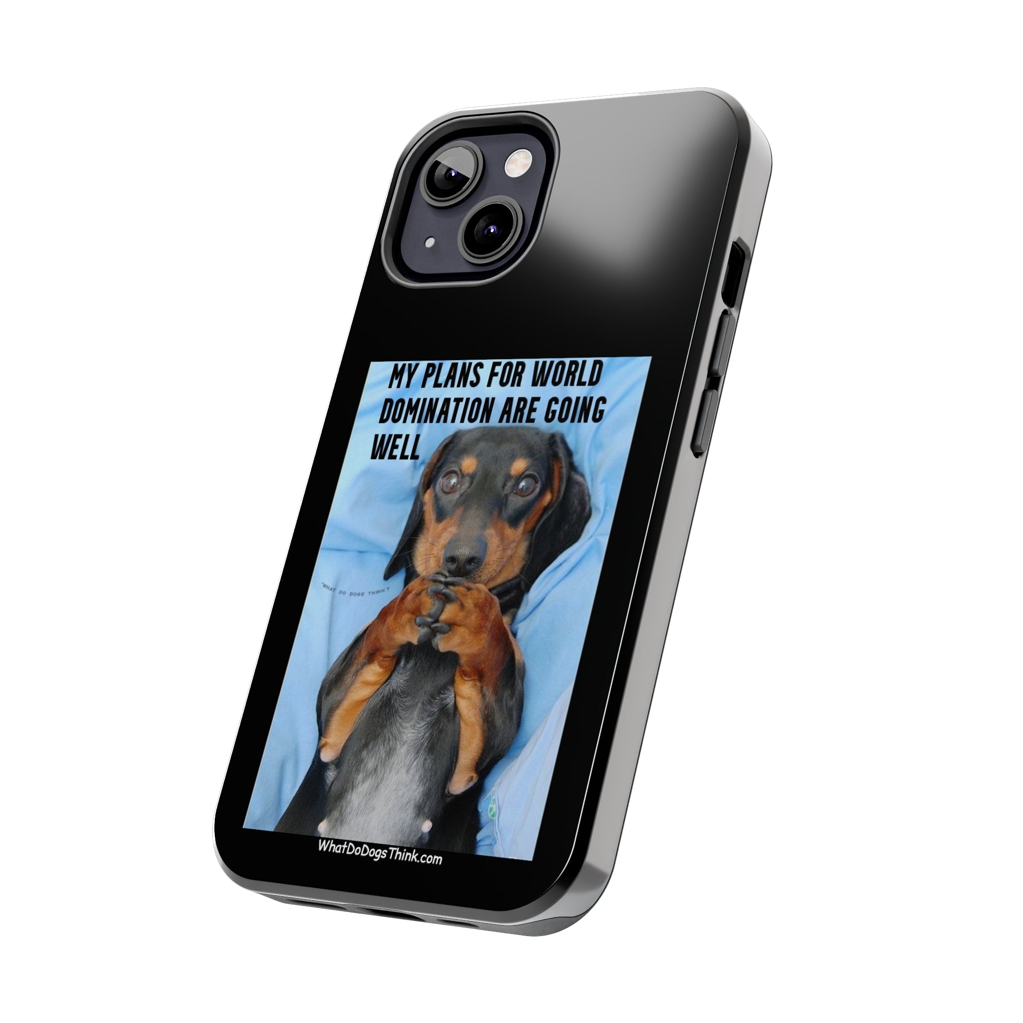 World Domination Black Tough Phone Cases