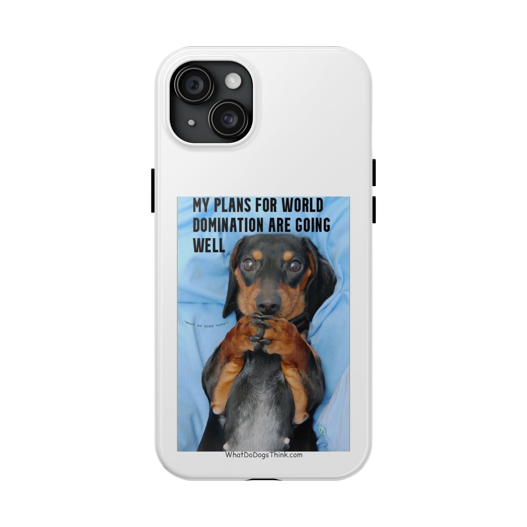 World Domination White Tough Phone Cases