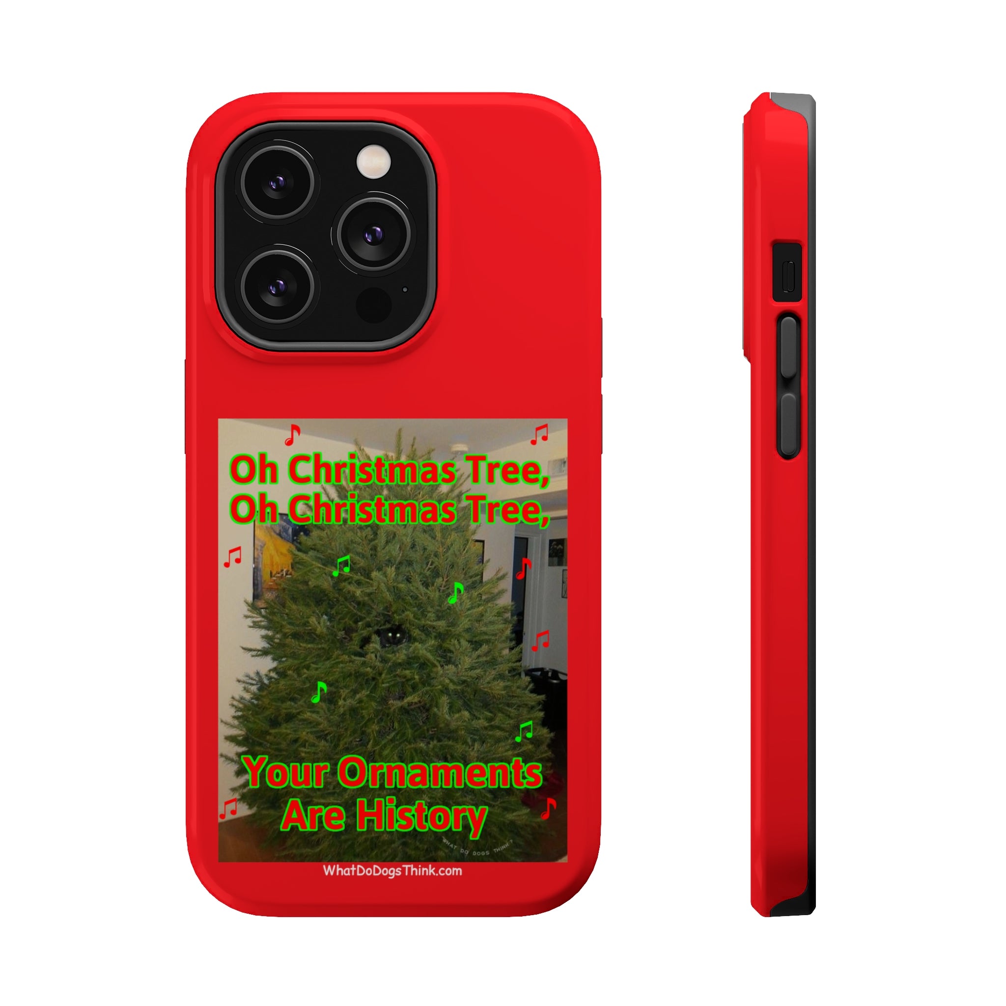 Christmas Tree Cat Red MagSafe Tough Case