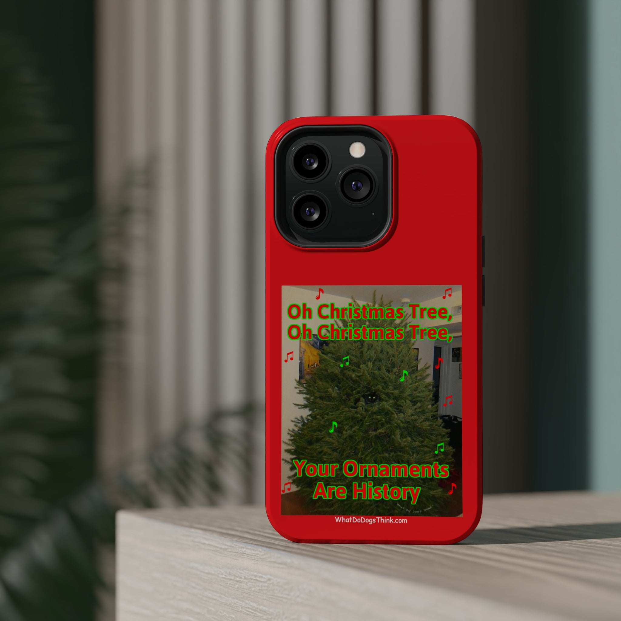 Christmas Tree Cat Red MagSafe Tough Case