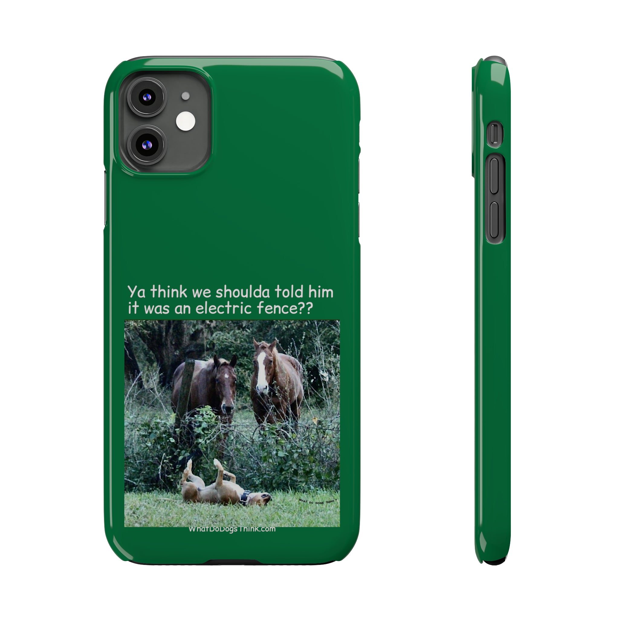 Electric Fence Green Slim Phone Case
