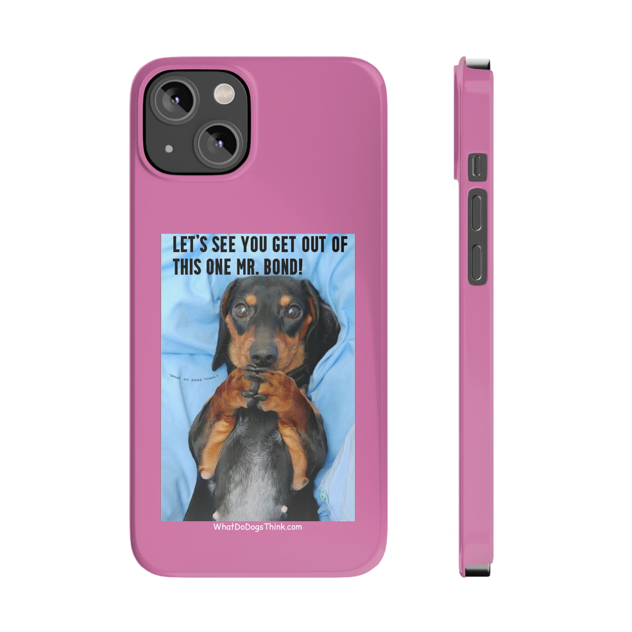 Mr. Bond Pink Slim Phone Cases