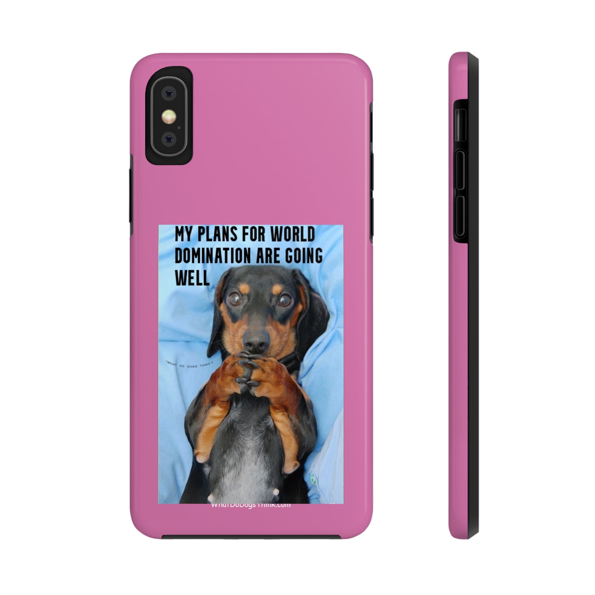World Domination Pink Tough Phone Cases