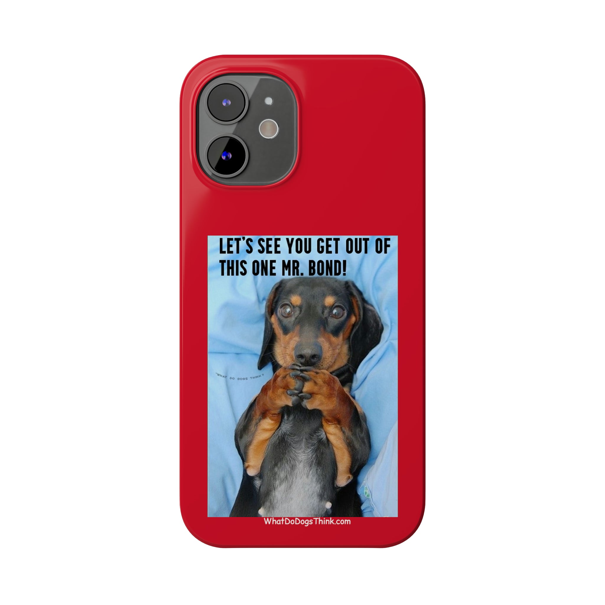 Mr. Bond Red Slim Phone Cases