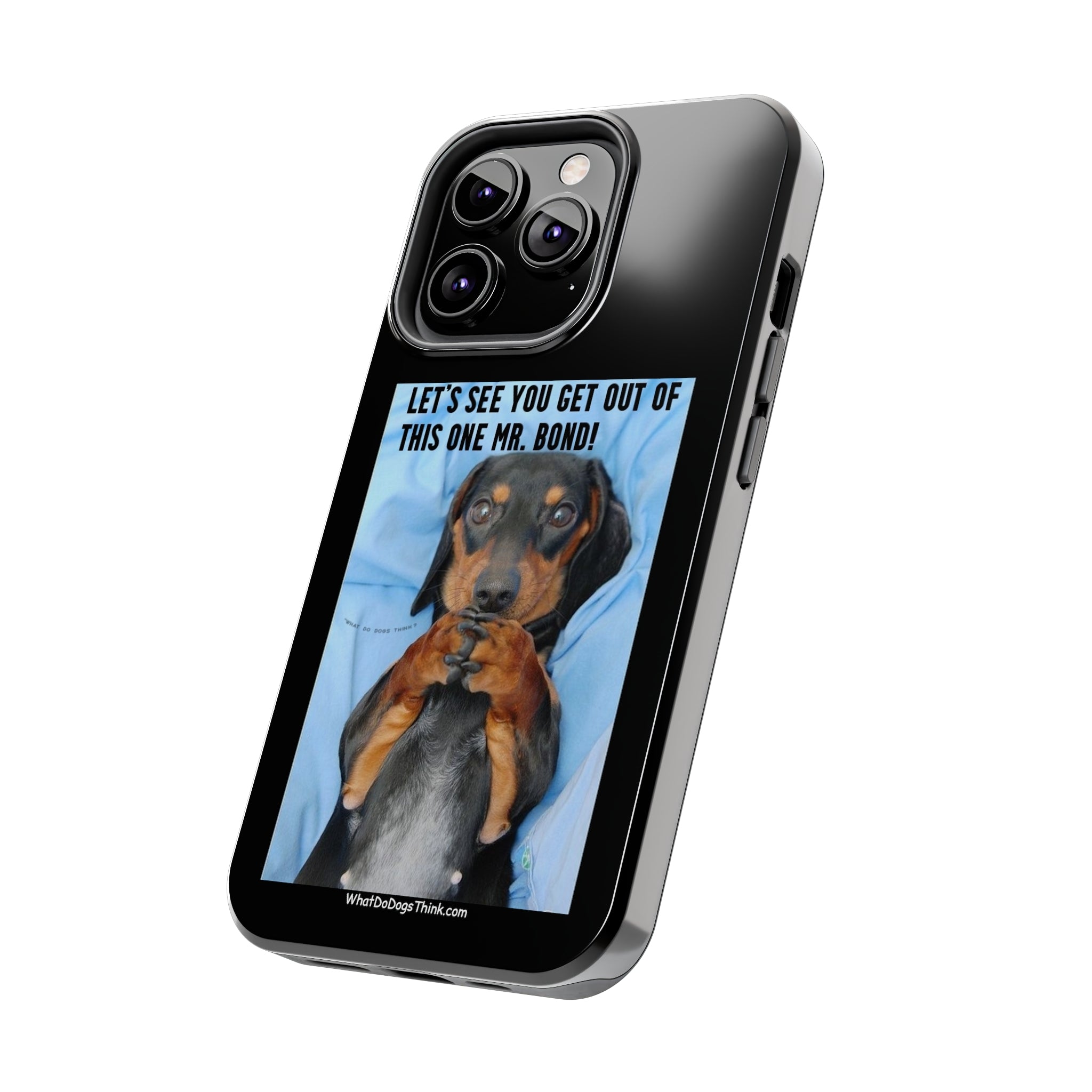 Mr Bond Black Tough Phone Cases
