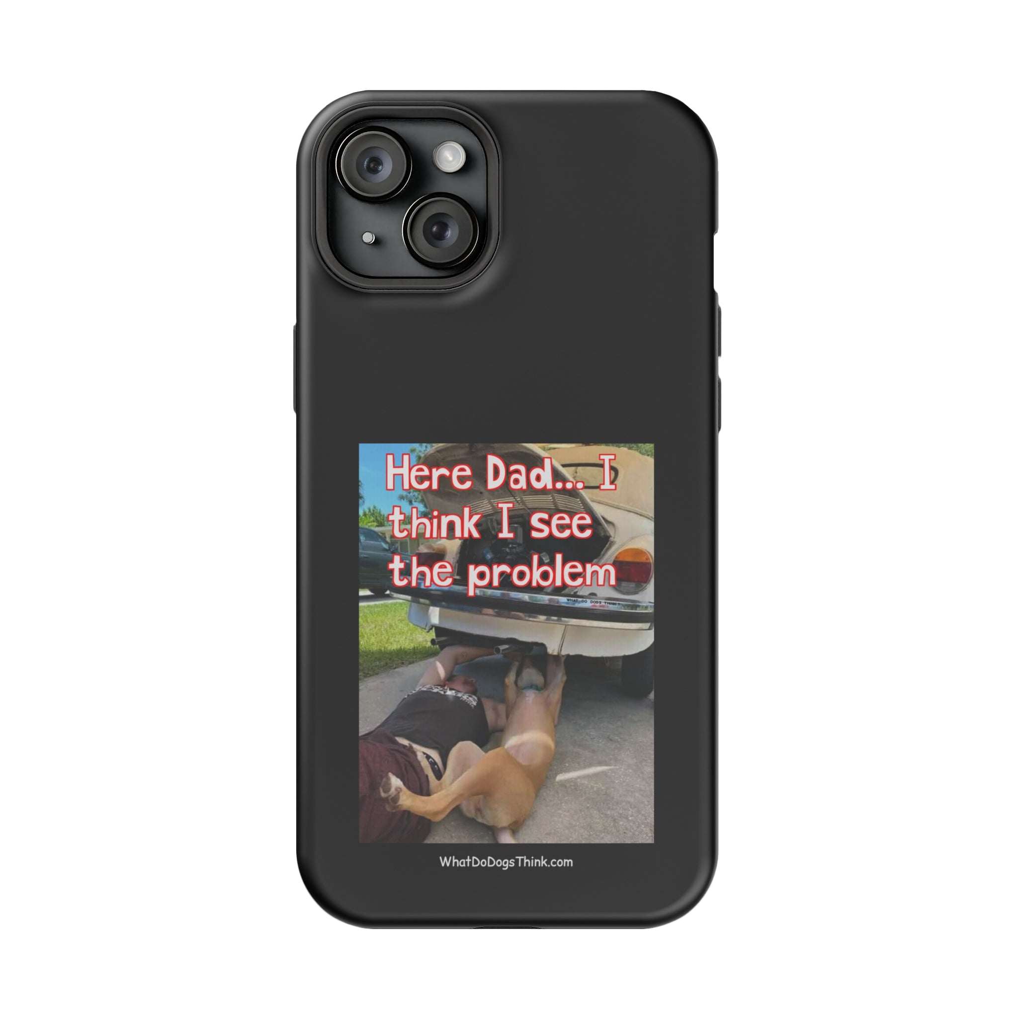 Here Dad Black MagSafe Tough Cases