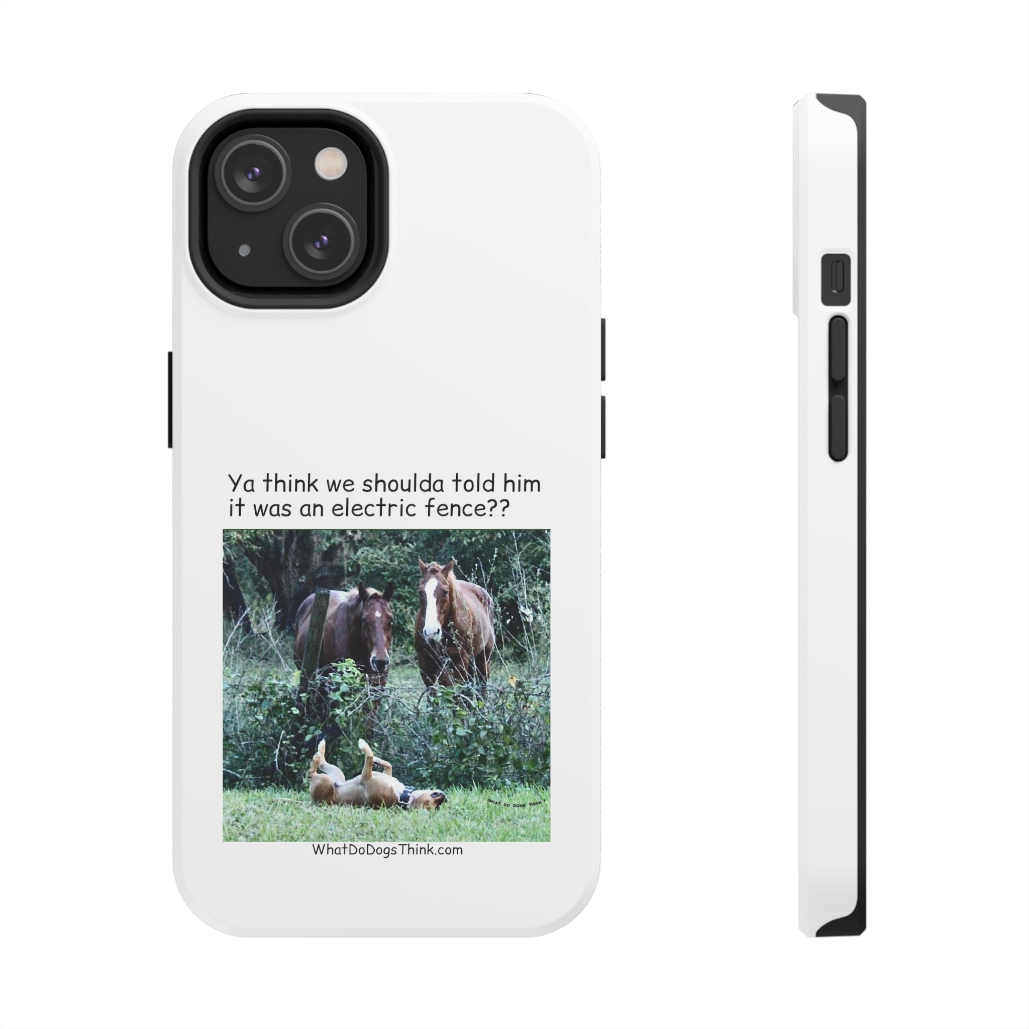 Electric Fence White Tough Phone Cases