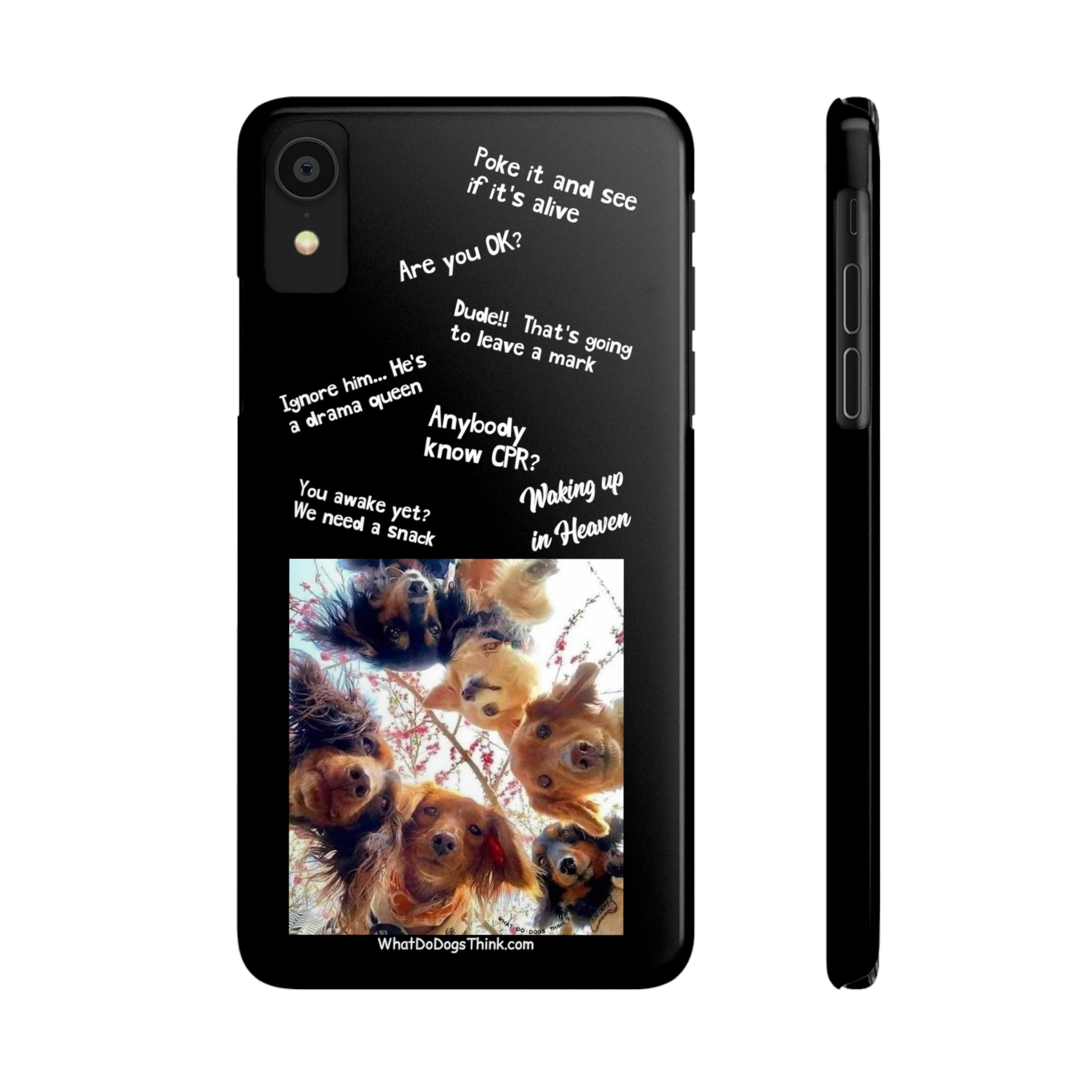 Are You OK? Compilation Black Slim Phone Cases